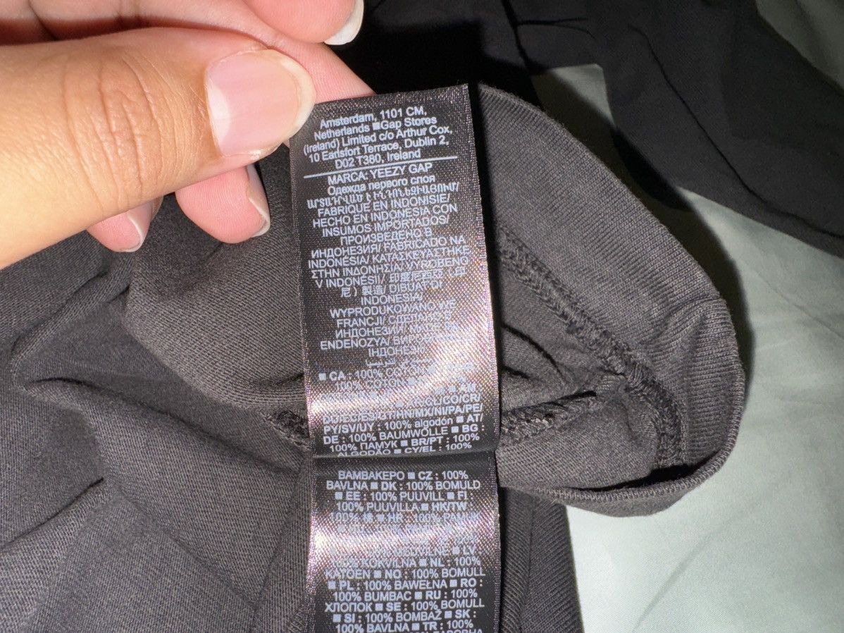 Balenciaga × Gap × Kanye West Yeezy Gap Logo Long Sleeve Tee Black Size Large Size US L / EU 52-54 / 3 - 8 Thumbnail