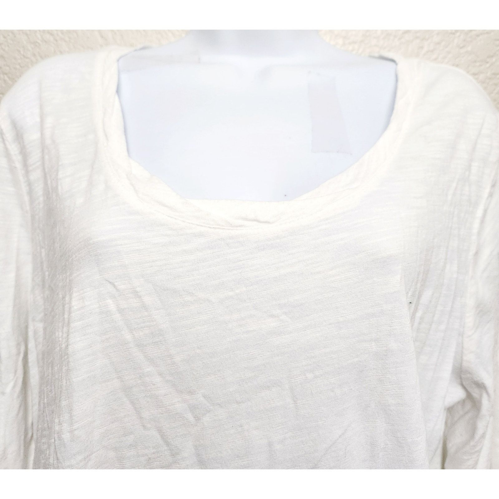 Other Cato White Long Sleeve Round Neck Top XL Lightweight Soft Size XL / US 12-14 / IT 48-50 - 2 Thumbnail