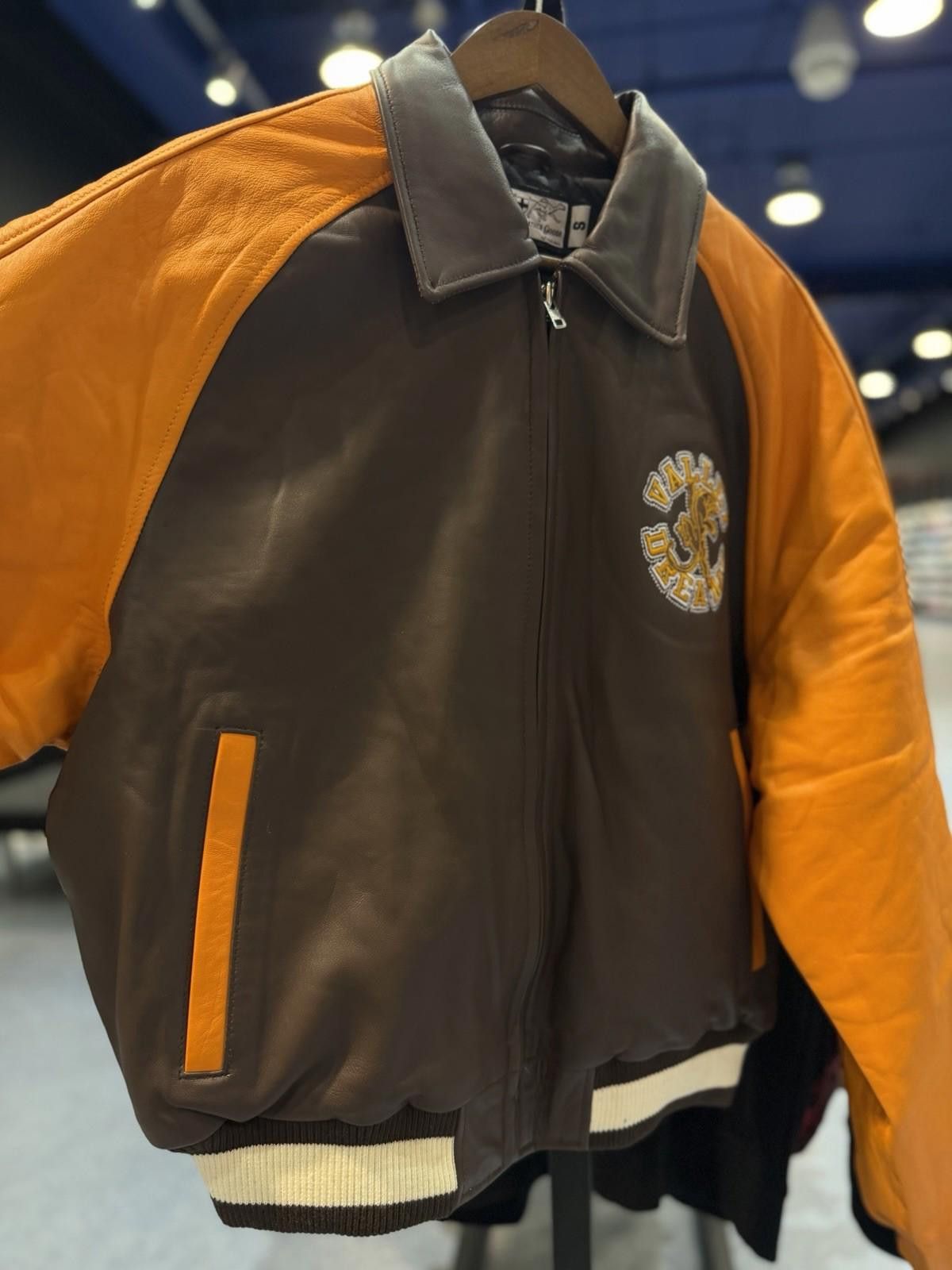 Other ValeLives Valley Leather Jacket Brown Orange Authentic Small Size US S / EU 44-46 / 1 - 9 Thumbnail