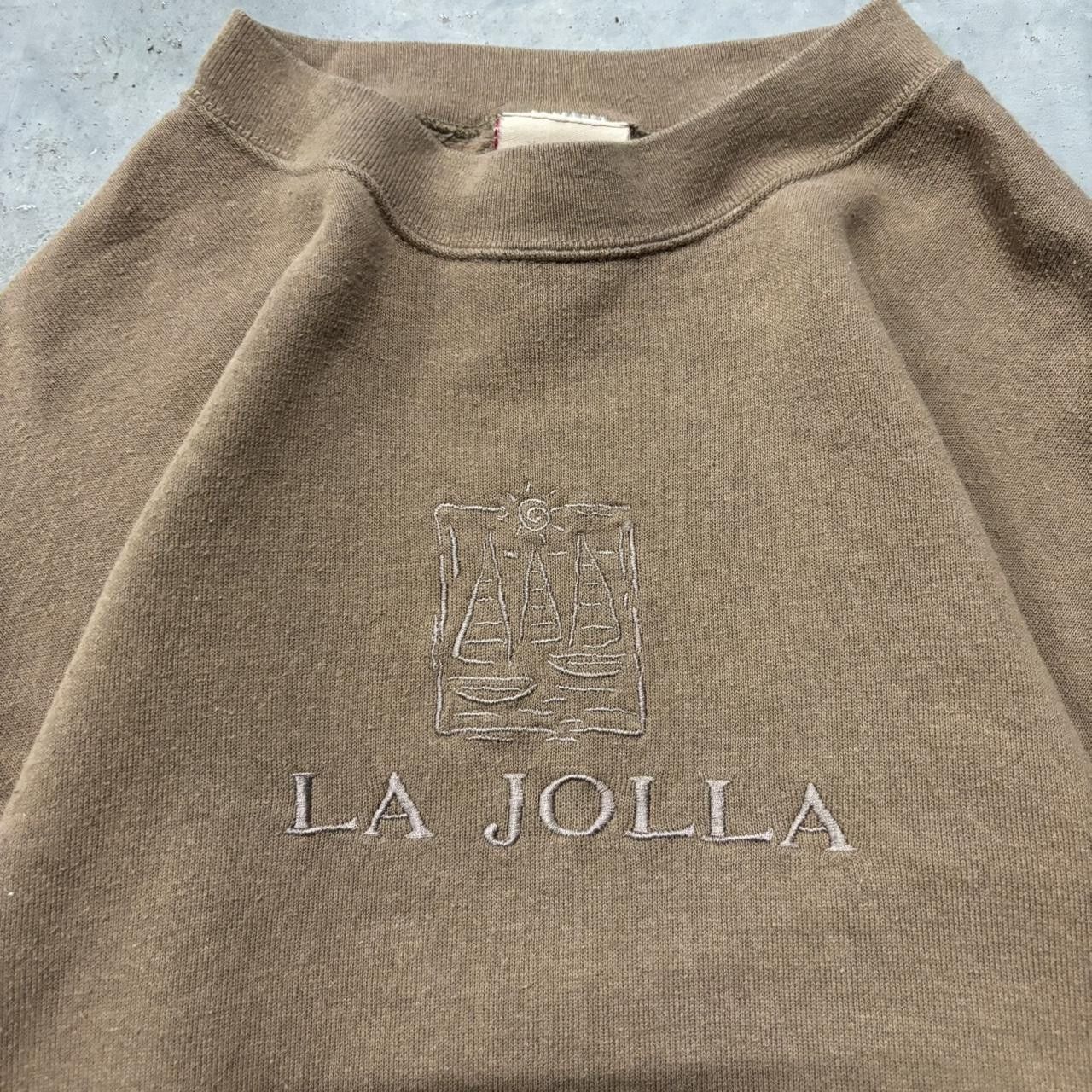 Japanese Brand × Vintage Crazy Vintage 90s Light Brown Made In USA Crewneck! Size US L / EU 52-54 / 3 - 5 Thumbnail