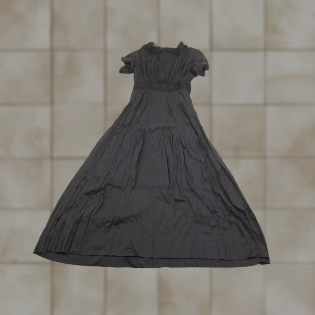 Vintage VINTAGE True Vintage Voil Dress Womens XS Black Lace Midi 1900s C&C California Size XS / US 0-2 / IT 36-38 - 1 Thumbnail