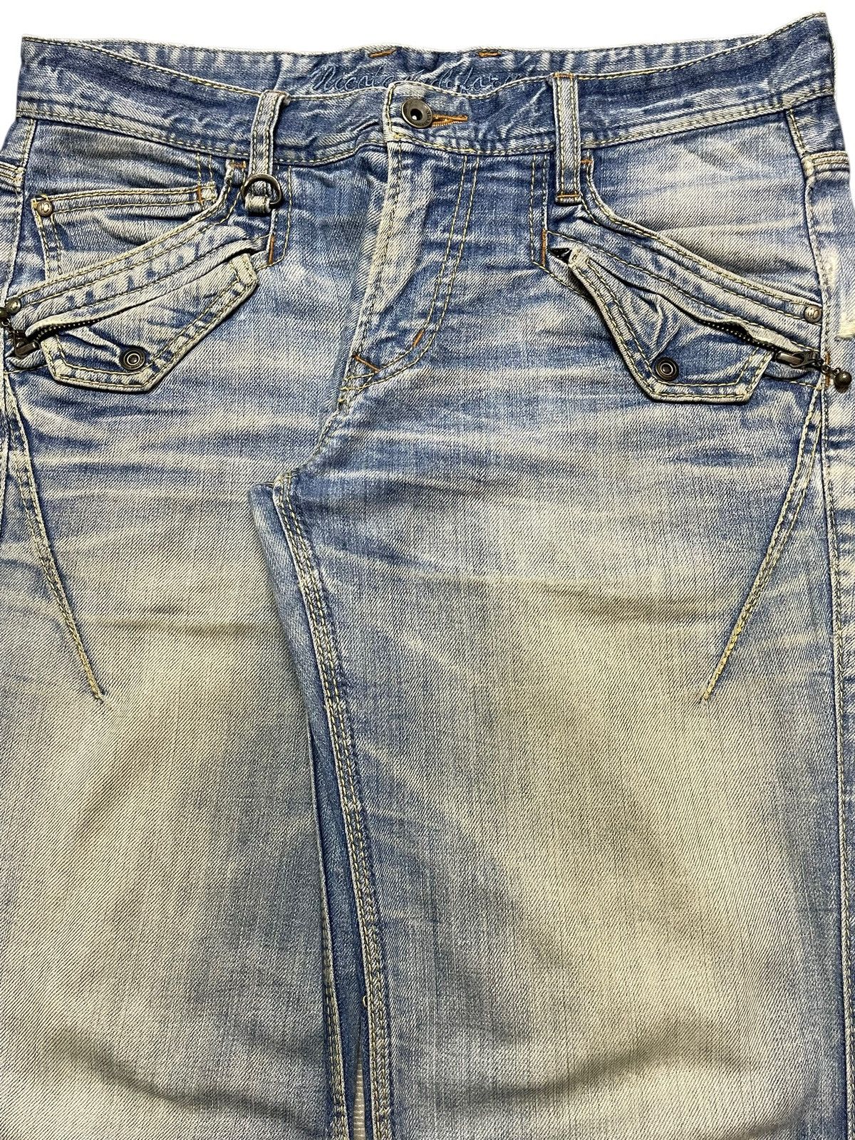 Nicole Club Vintage Nicole Club Mud Wash Faded Whisker Style Loose Jeans Size US 32 / EU 48 - 4 Thumbnail