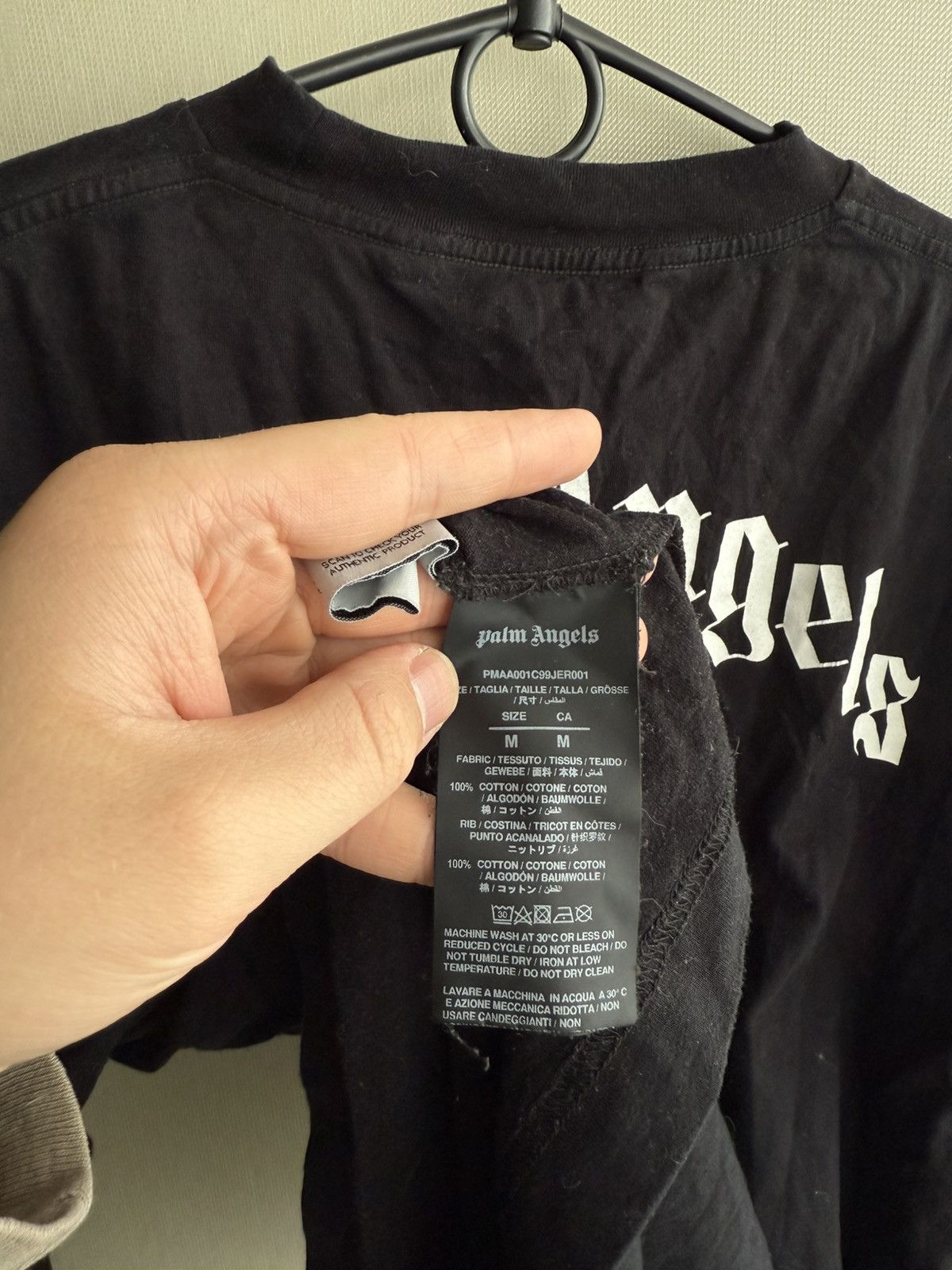 Palm Angels Black Authentic Palm Angels T-shirt Size US M / EU 48-50 / 2 - 5 Thumbnail