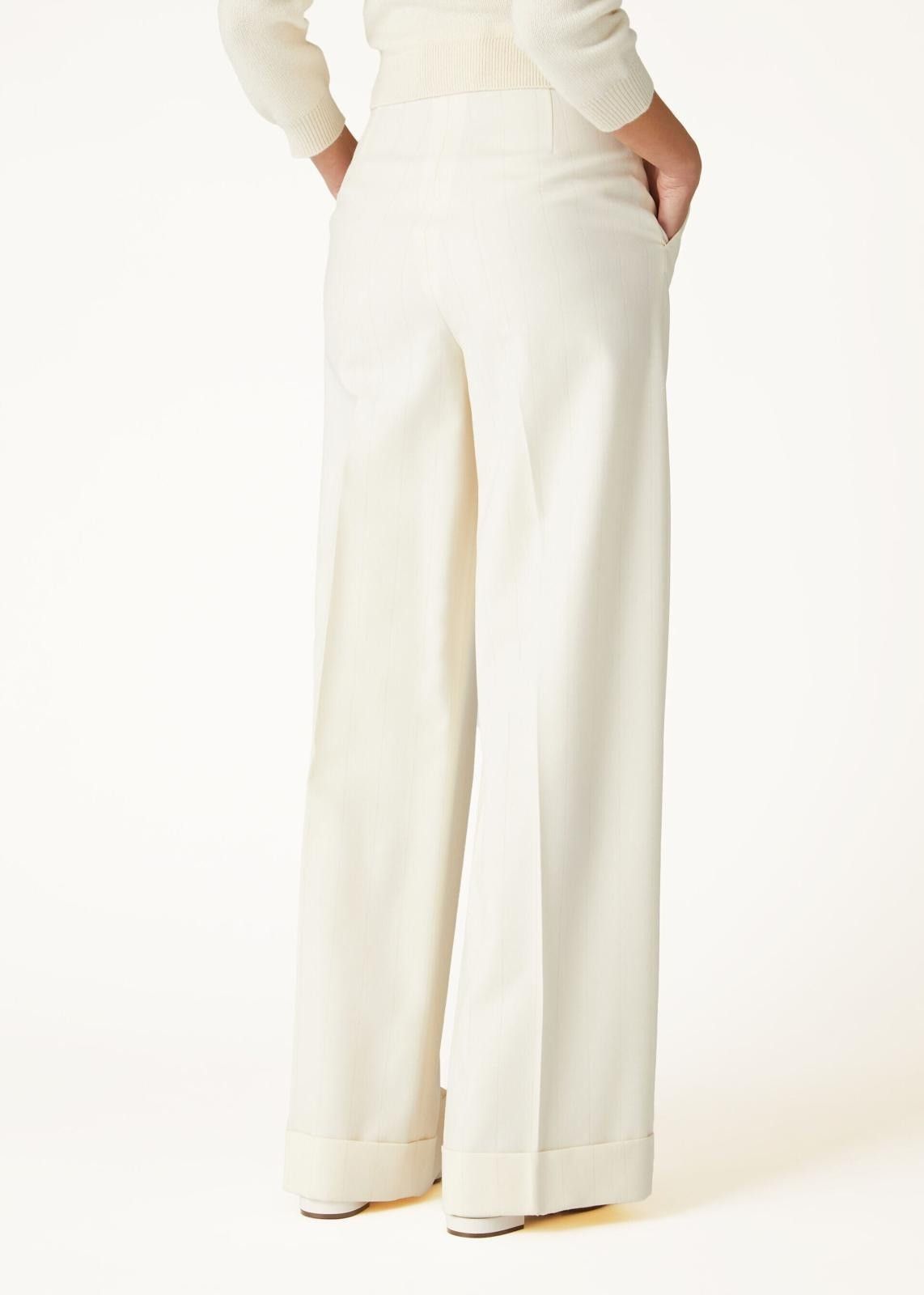 Loro Piana o1srvl11e0824 Bibal Trouser in Off White Size 27" / US 4 / IT 40 - 4 Thumbnail