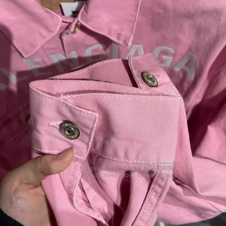 Balenciaga Balenciaga White Letter Logo Denim Jacket Size XS / US 0-2 / IT 36-38 - 7 Thumbnail