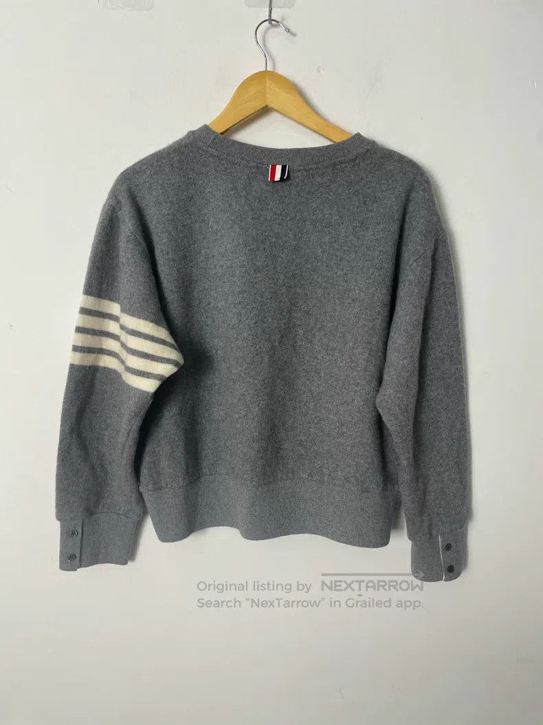 Thom Browne Thom Browne Gray striped hoodie Size L / US 10 / IT 46 - 4 Thumbnail