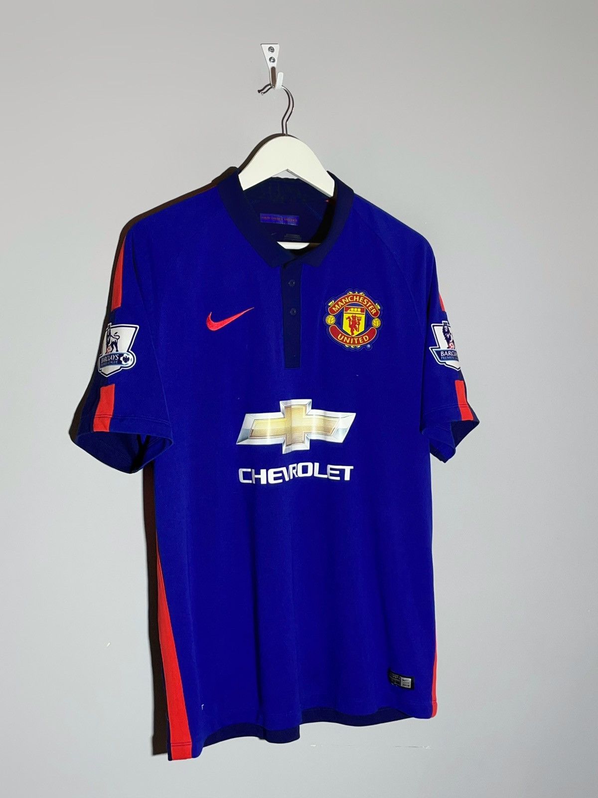 Nike #7 Di Maria Manchester United 2014/15 Third Football Shirt Size US L / EU 52-54 / 3 - 2 Thumbnail