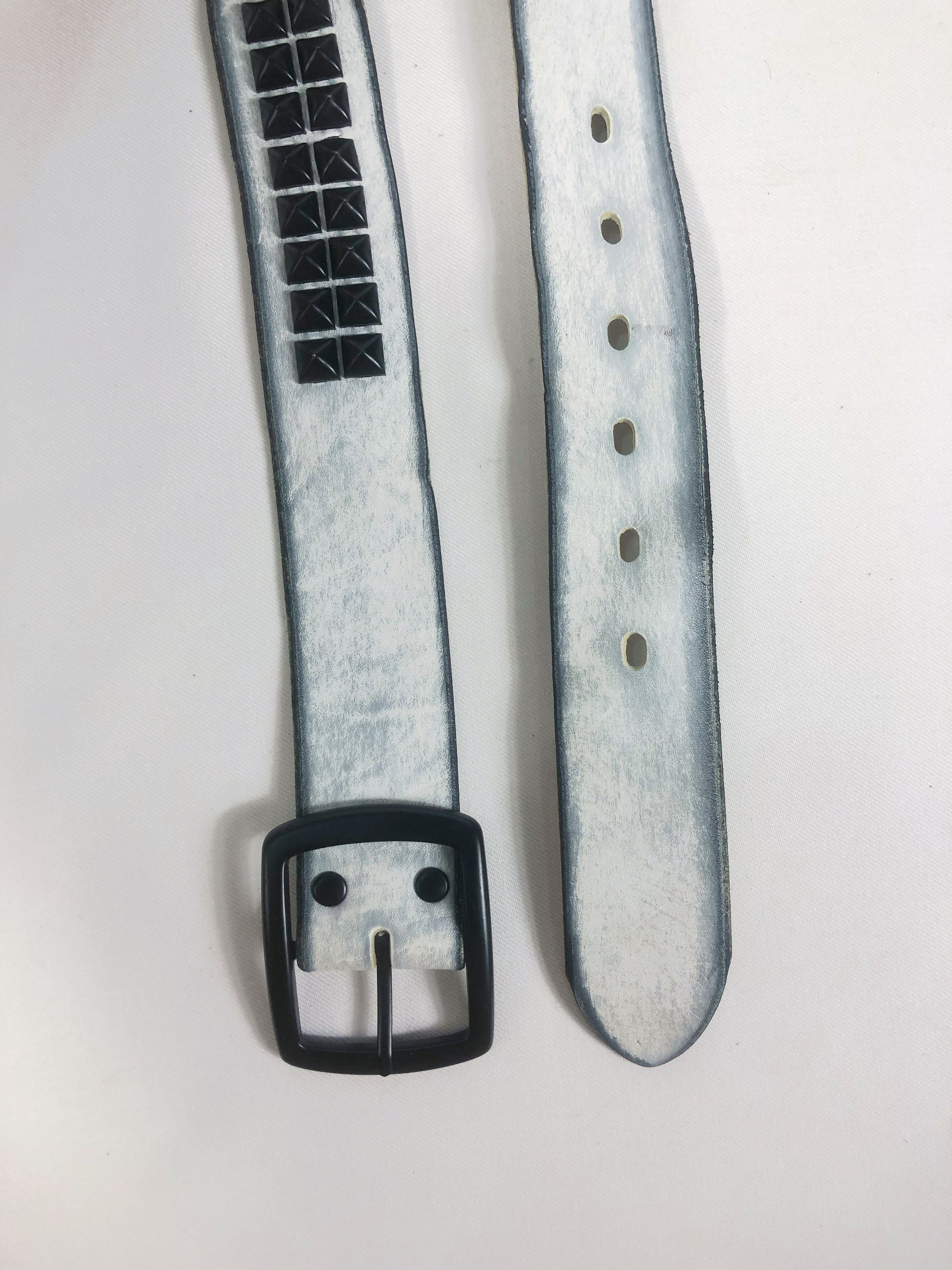 Vintage Rare Vintage Studded Punk Style Leather Belt Size ONE SIZE - 4 Thumbnail