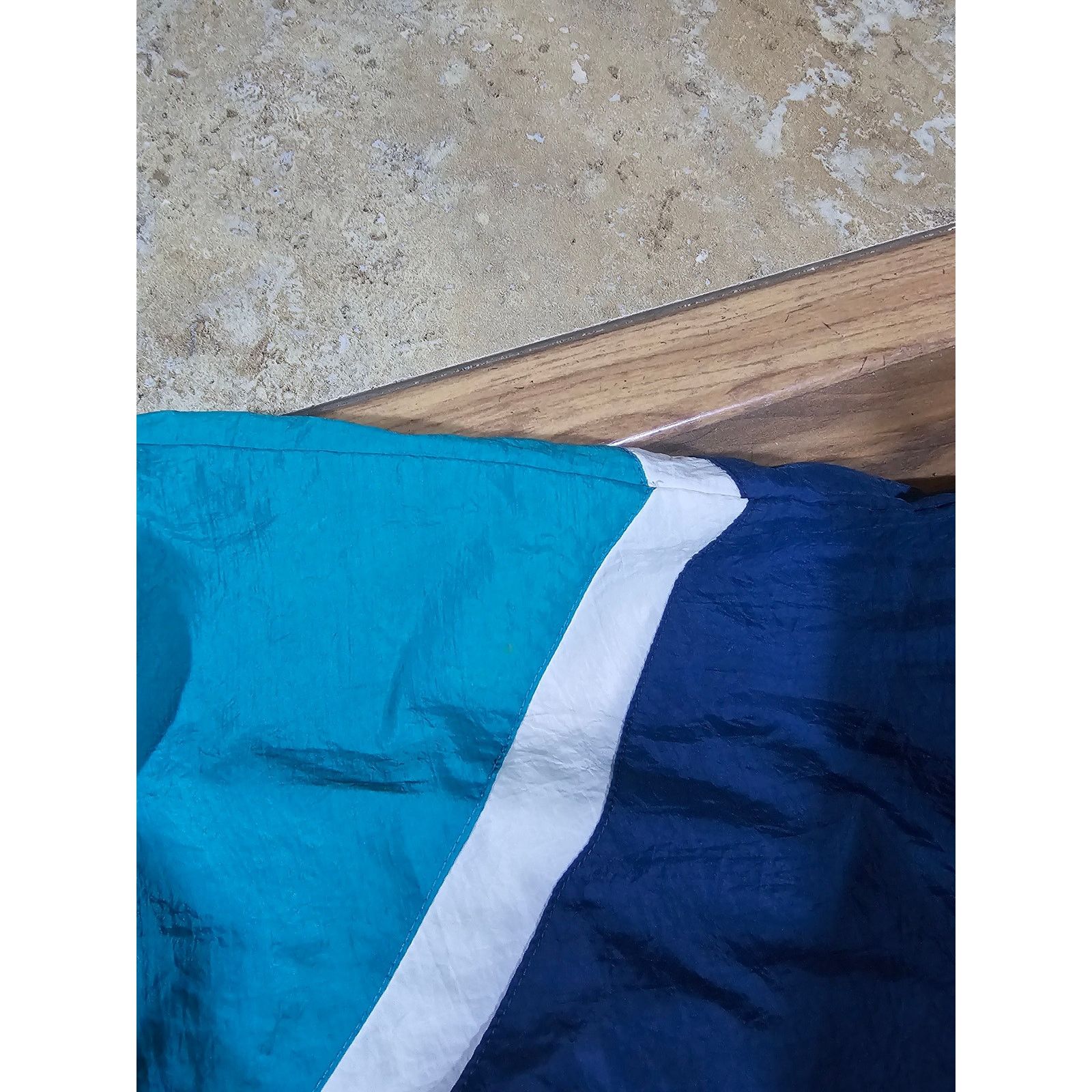 Reebok Reebok Windbreaker Blue Green White zip up Jacket Sz L 1990s Size US L / EU 52-54 / 3 - 7 Thumbnail