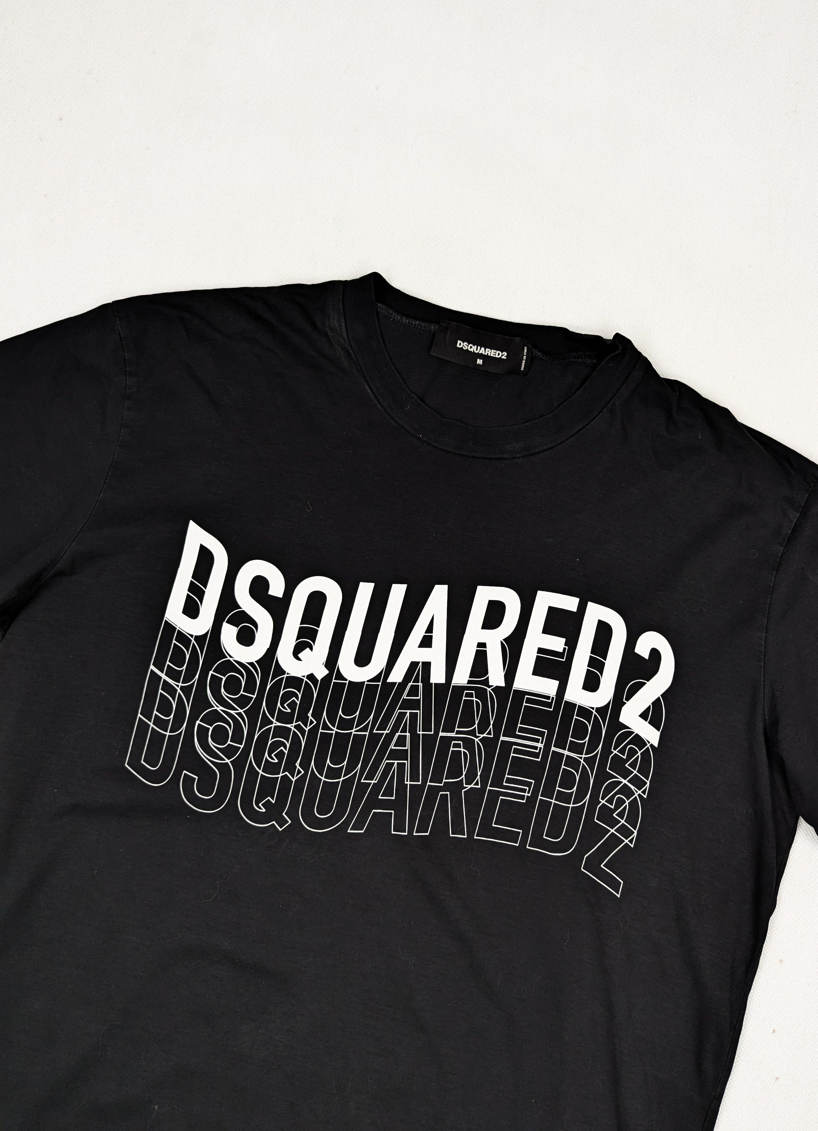 Dsquared2 Dsquared2 black logo tshirt M Size US M / EU 48-50 / 2 - 2 Thumbnail
