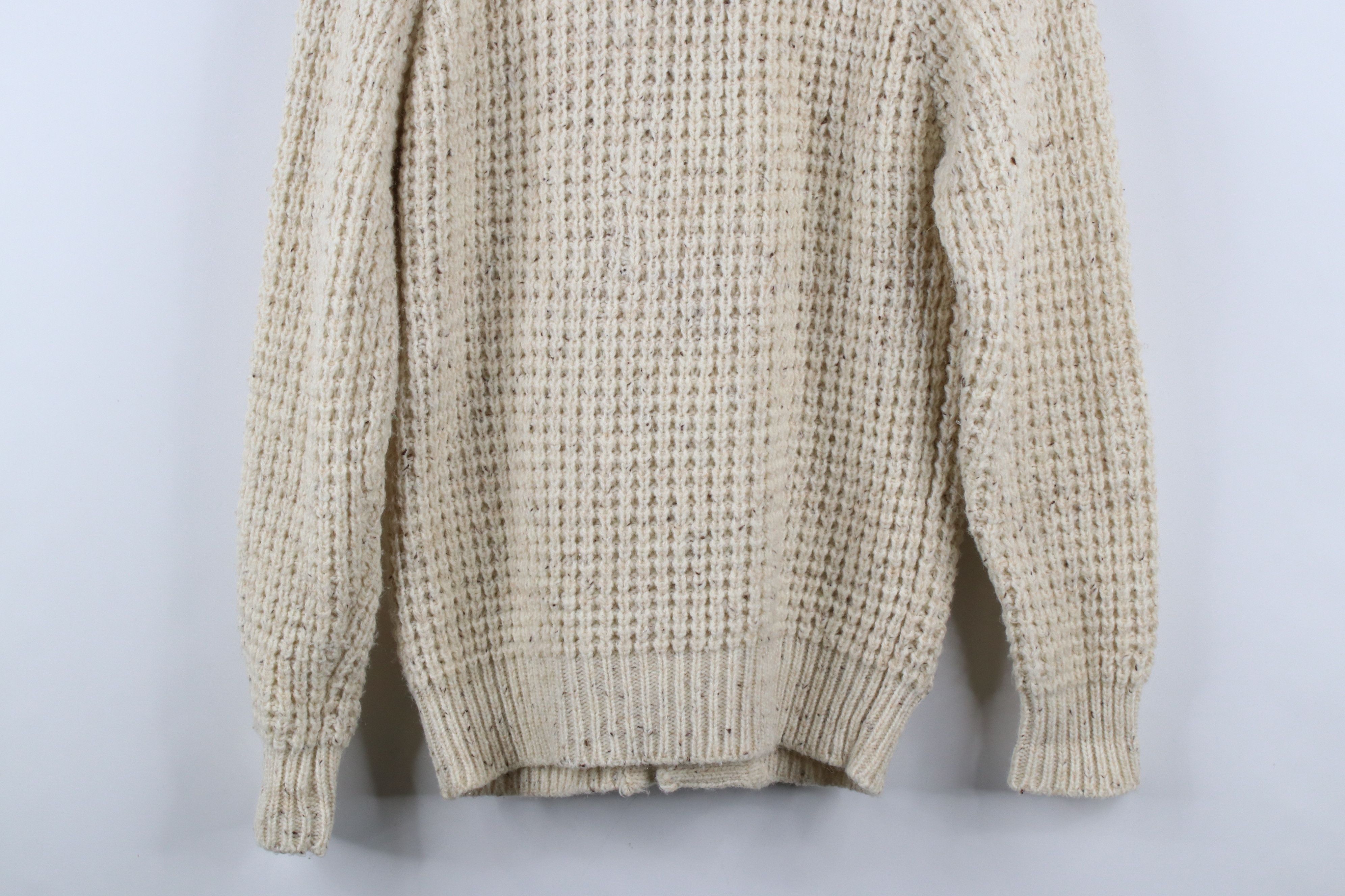 Vintage Vintage 70s Streetwear Fisherman Cable Knit Cardigan Sweater Size US M / EU 48-50 / 2 - 9 Thumbnail