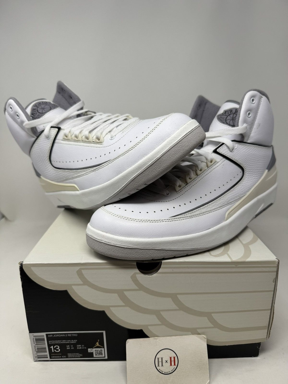 Jordan Brand Nike Air Jordan 2 Retro White Cement Size US 13 / EU 46 - 1 Thumbnail