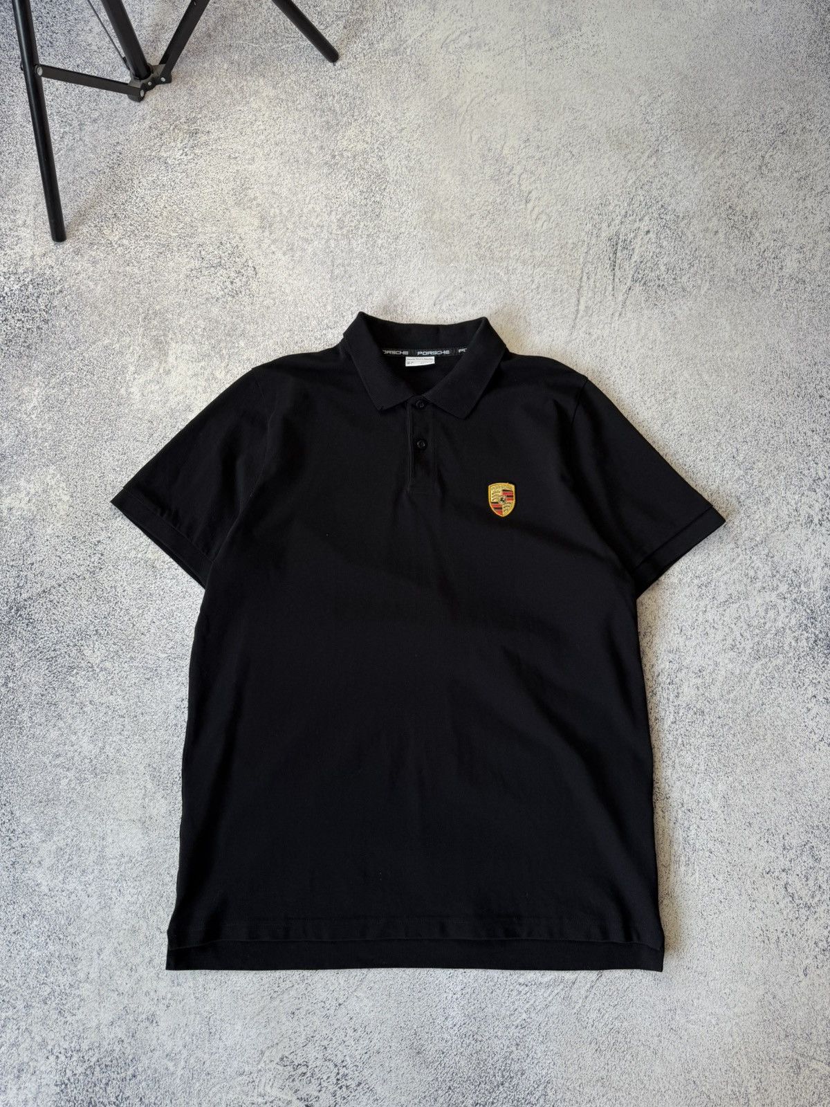 Porsche Design Mens Porches Driver’s Black Polos Size US XL / EU 56 / 4 - 4 Thumbnail