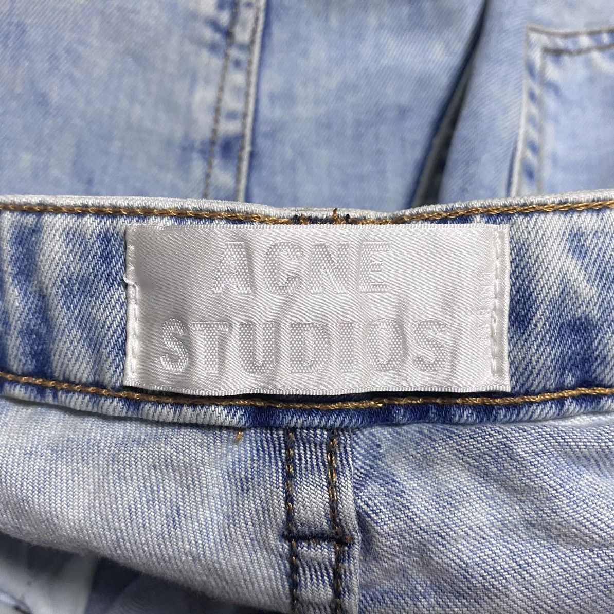 Acne Studios Women’s Acne Studios Flex S Silver Vint Bleached Denim Jeans Size 26" / US 2 / IT 38 - 20 Thumbnail