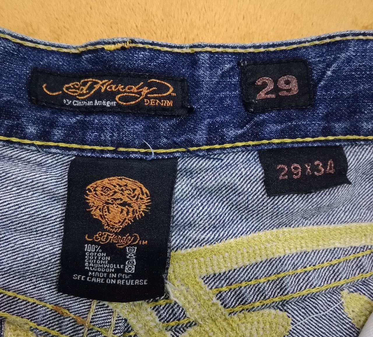 Ed Hardy Vintage Ed Hardy Tiger Embroidered Jeans Lot 2009 Size US 29 - 16 Thumbnail