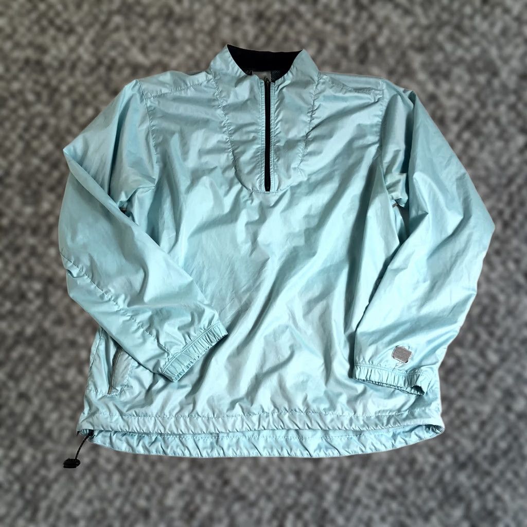 Nike Nike Jacket Womens L Blue Women Size Running Zip Windbreaker I11 Size L / US 10 / IT 46 - 1 Thumbnail
