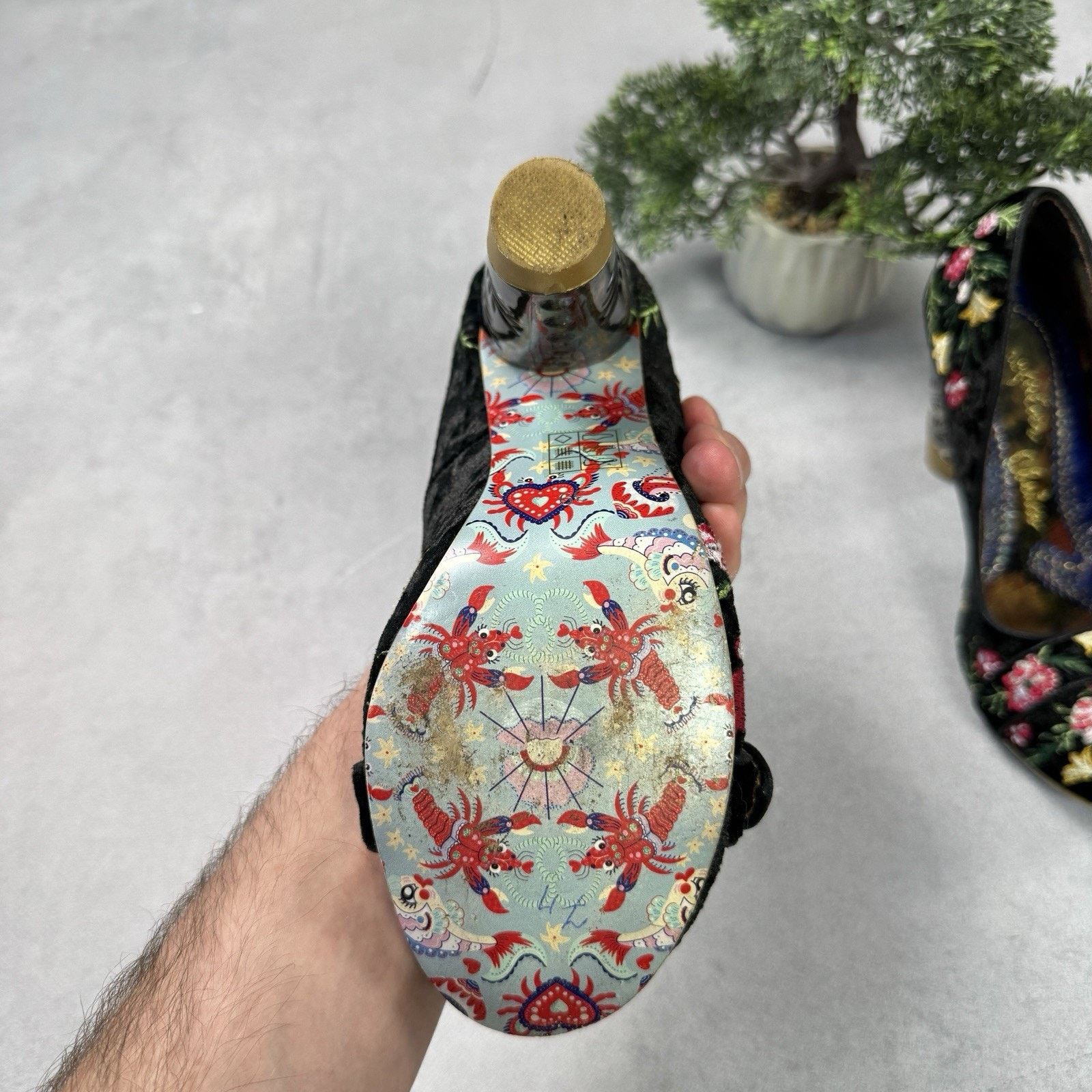 Vintage Irregular Choice Men Floral Heels Avant Garde Pumps 39 Us 9 Size US 9 / IT 39 - 11 Thumbnail