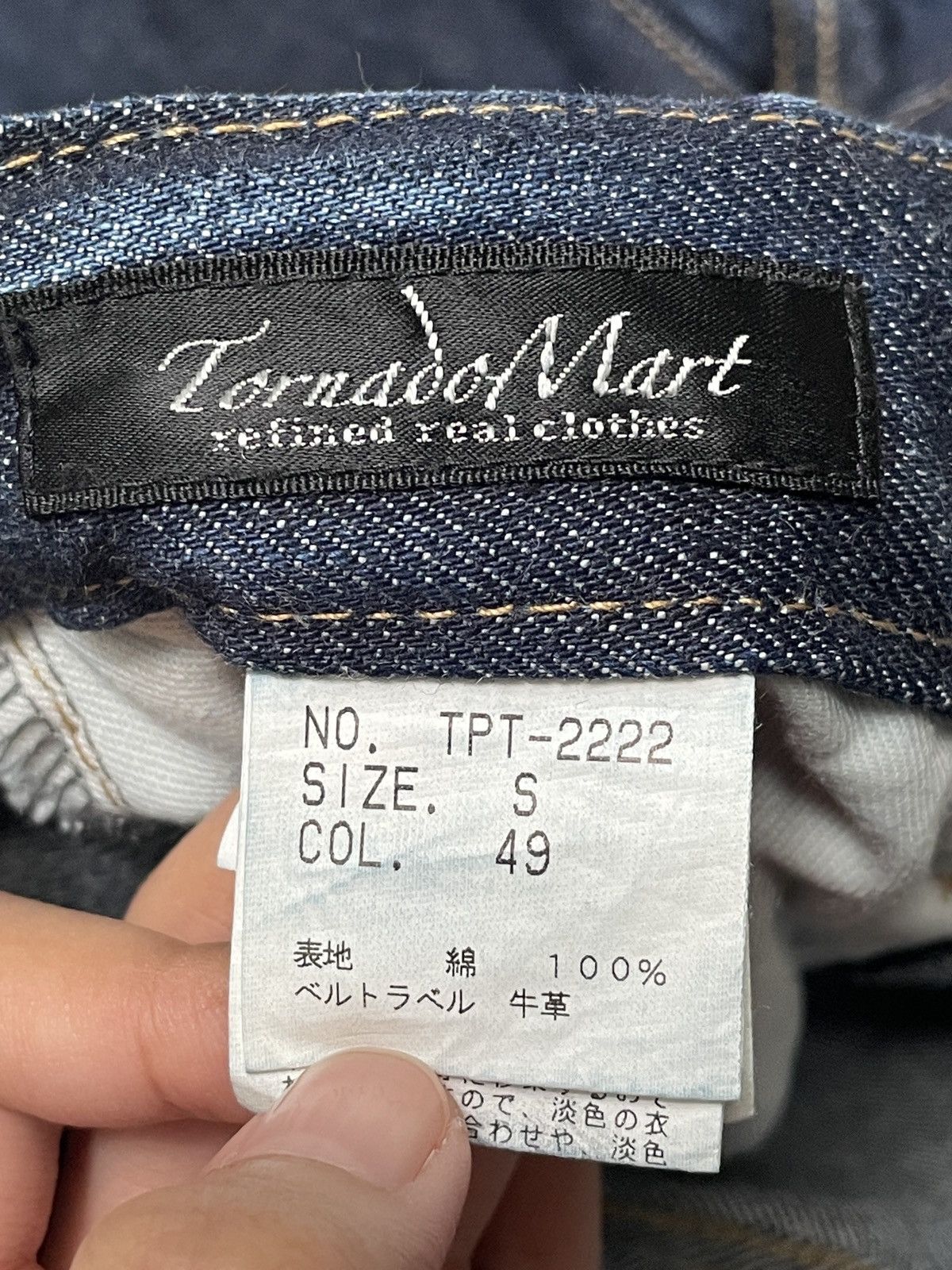Tornado Mart Very Rare Design Vintage Brand Tornado Mart Jeans 1990s Size US 30 / EU 46 - 11 Thumbnail