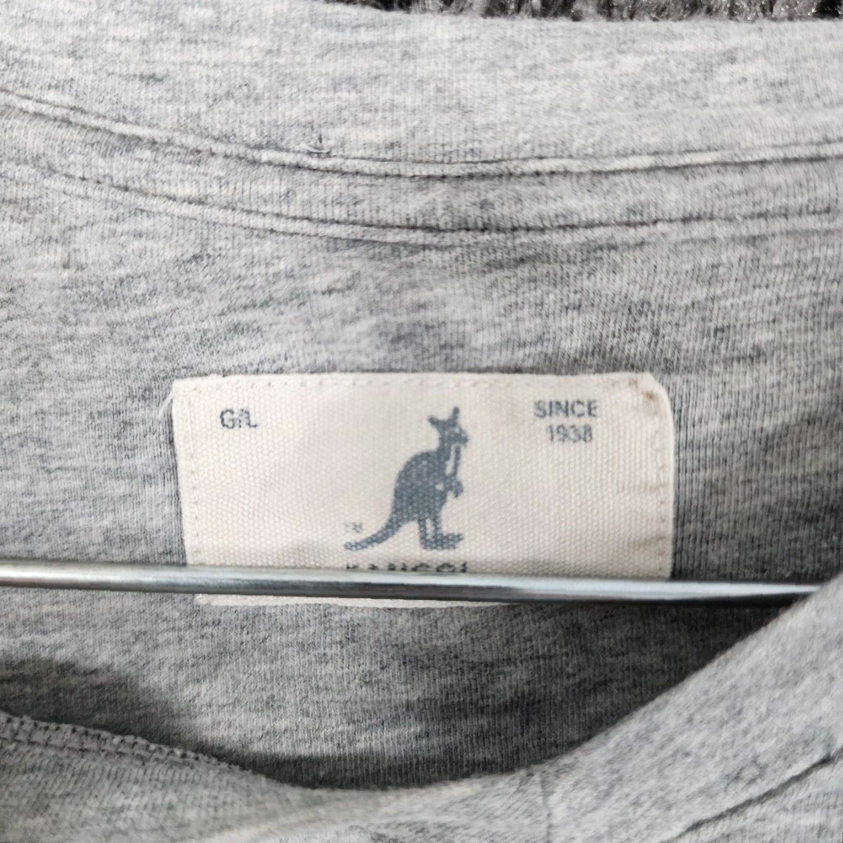 Kangol KANGOL T-Shirt Women Long Sleeve V-Neck Gray Size L Size L / US 10 / IT 46 - 5 Thumbnail