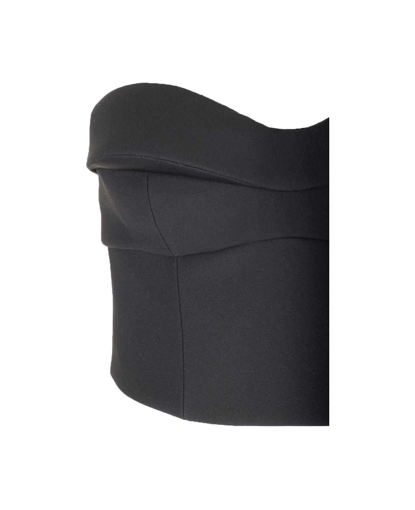 Versace o1y0226 Crop Top in Black Size S / US 4 / IT 40 - 4 Thumbnail