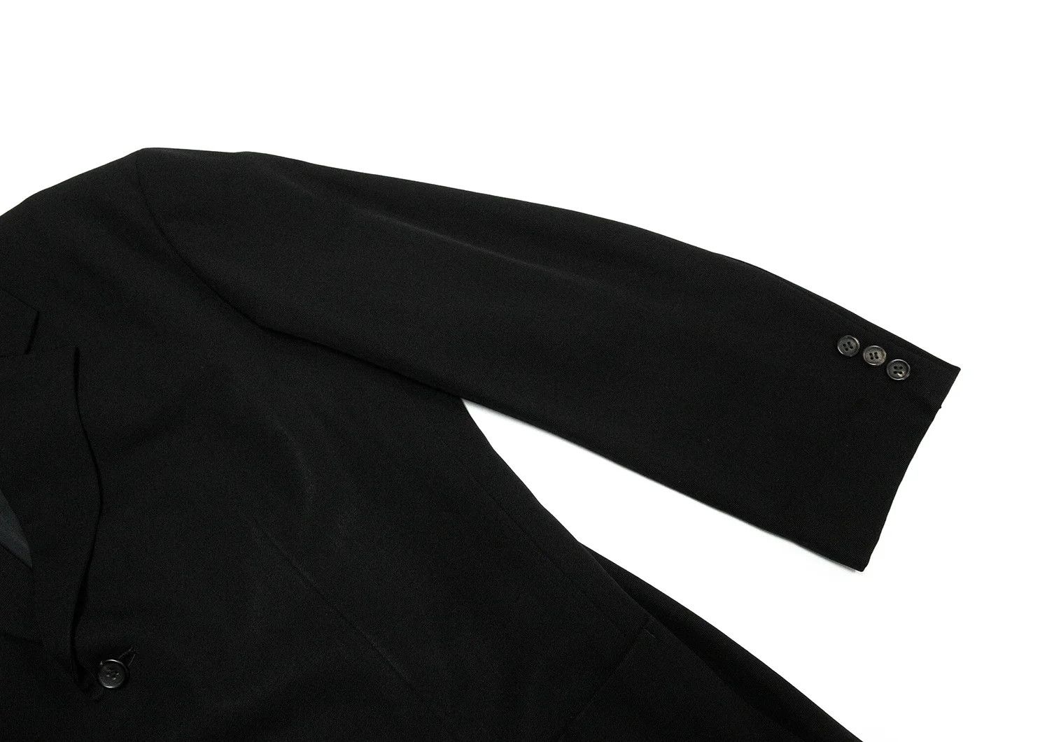 Yohji Yamamoto Yohji Yamamoto Wool Gabardine Jacket Black M Size US M / EU 48-50 / 2 - 4 Thumbnail