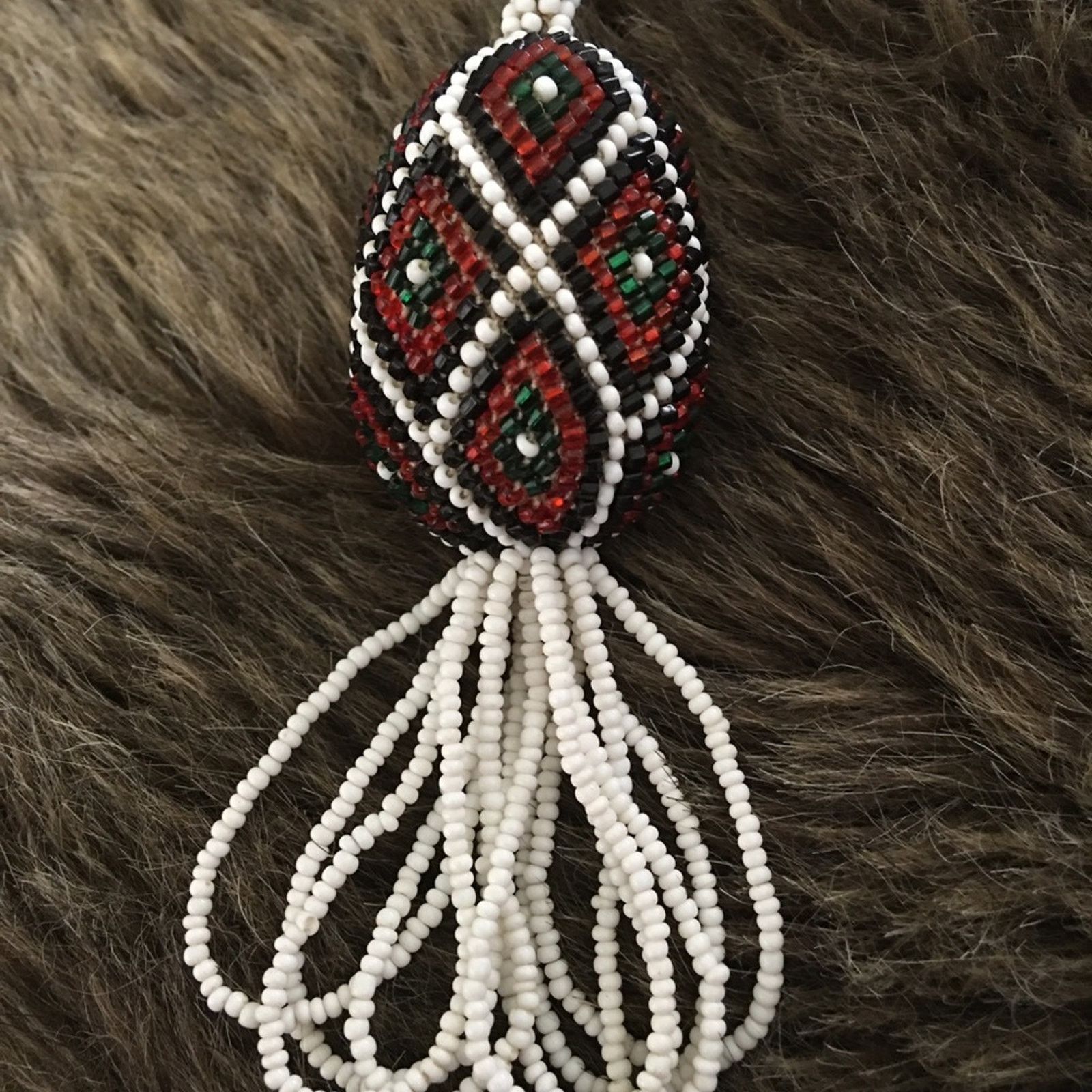 Jewelry Handmade seed bead pineapple fringe necklace Size ONE SIZE - 6 Thumbnail