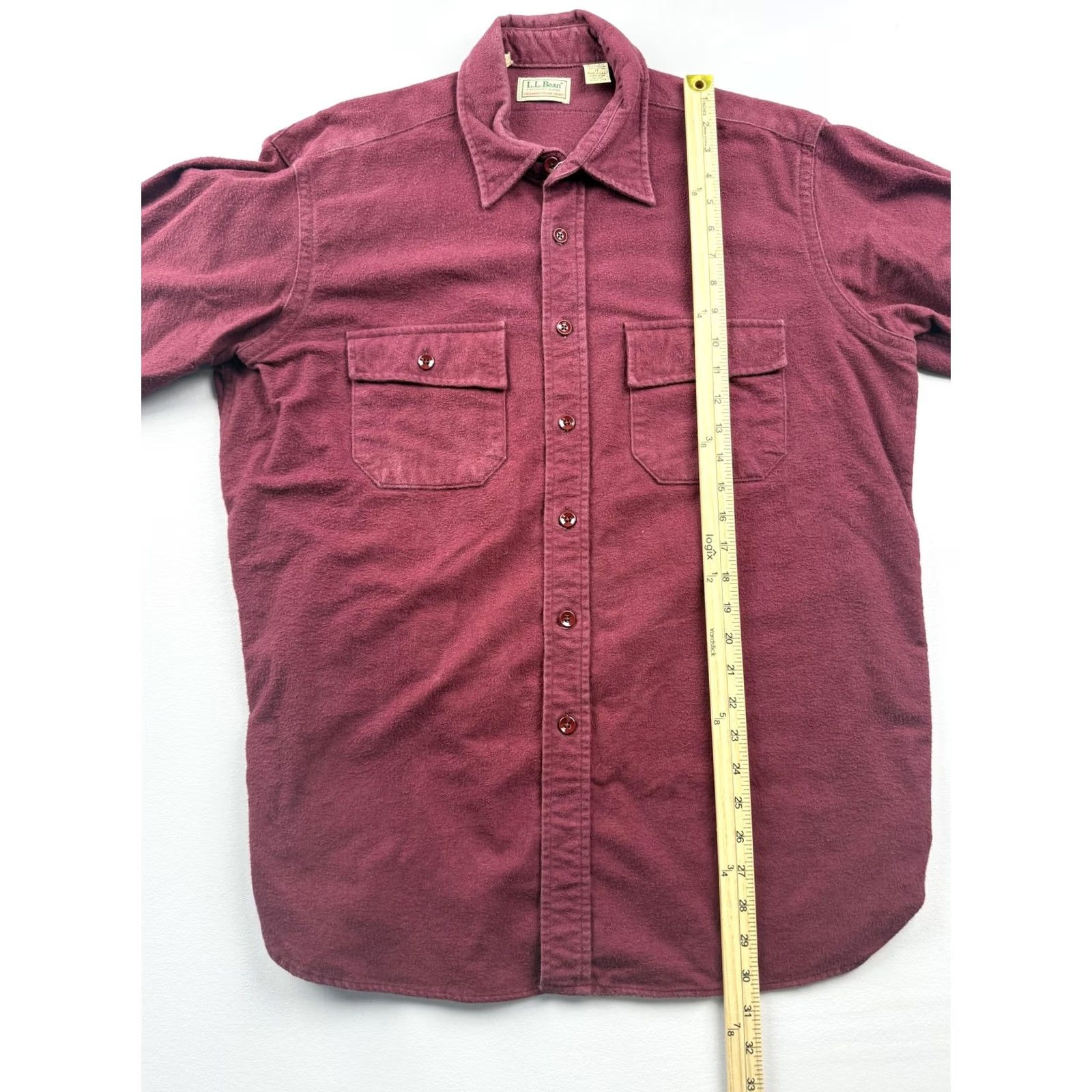 Vintage VINTAGE L.L. Bean Shirt Mens XL Red Chamois Flannel Long Sleeve Button Up USA Size US XL / EU 56 / 4 - 5 Thumbnail
