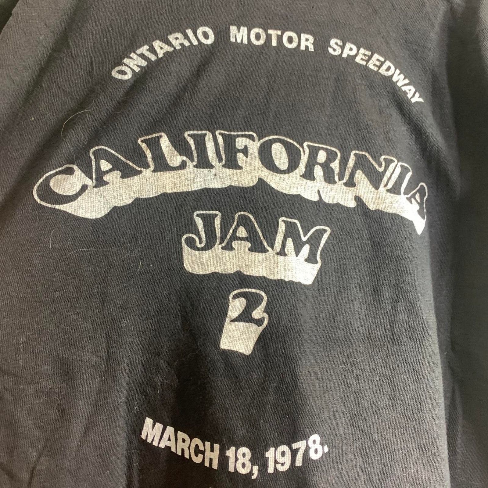 Vintage 1978 AEROSMITH TED NUGENT SANTANA California Jam 2 tee shirt Size US XL / EU 56 / 4 - 7 Thumbnail
