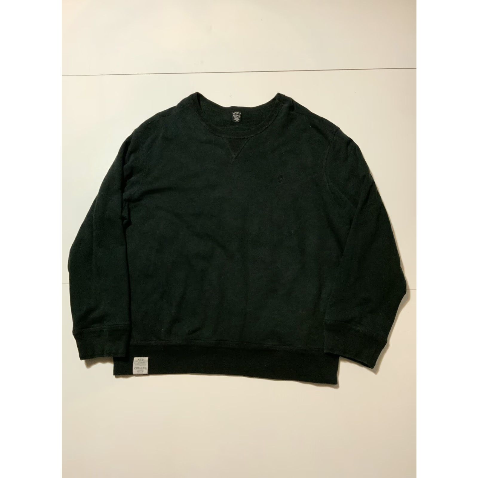 Polo Ralph Lauren Polo Ralph Lauren Reversible Waffle-Knit Thermal Pony Crewneck Sweatshirt Sz.XXL Mens Black Pullover Night Black/White Pony Logo, 2XL Size US XXL / EU 58 / 5 - 3 Thumbnail