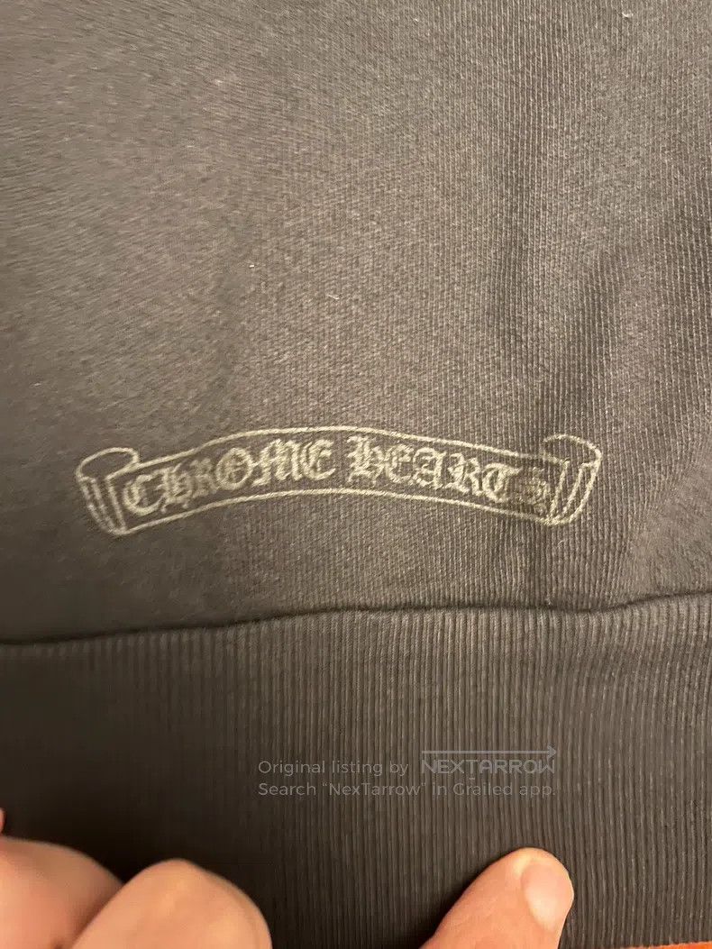 Chrome Hearts CHROME HEARTS Size M Black flocking sweater Size US M / EU 48-50 / 2 - 8 Thumbnail