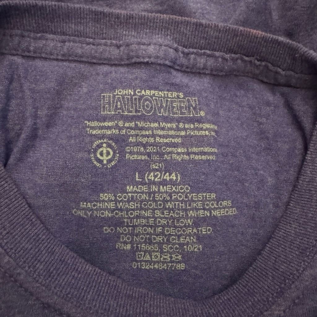 Other Halloween Michael Myers Graphic T-Shirt Men’s Large Purple H Size US L / EU 52-54 / 3 - 3 Thumbnail