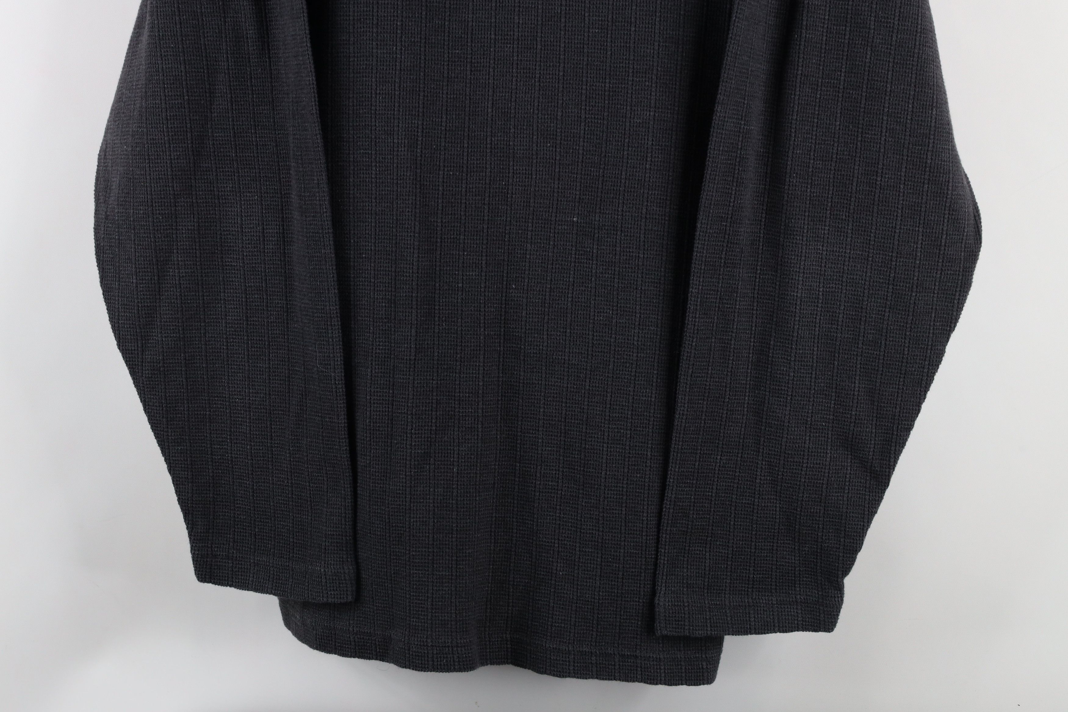 Vintage Vintage 90s Streetwear Waffle Knit Henley T-Shirt Gray Size US L / EU 52-54 / 3 - 3 Thumbnail