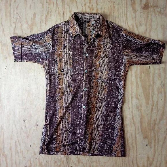 Vintage Vintage Joel Abstract Pattern Polyester Disco Shirt Size US M / EU 48-50 / 2 - 2 Thumbnail