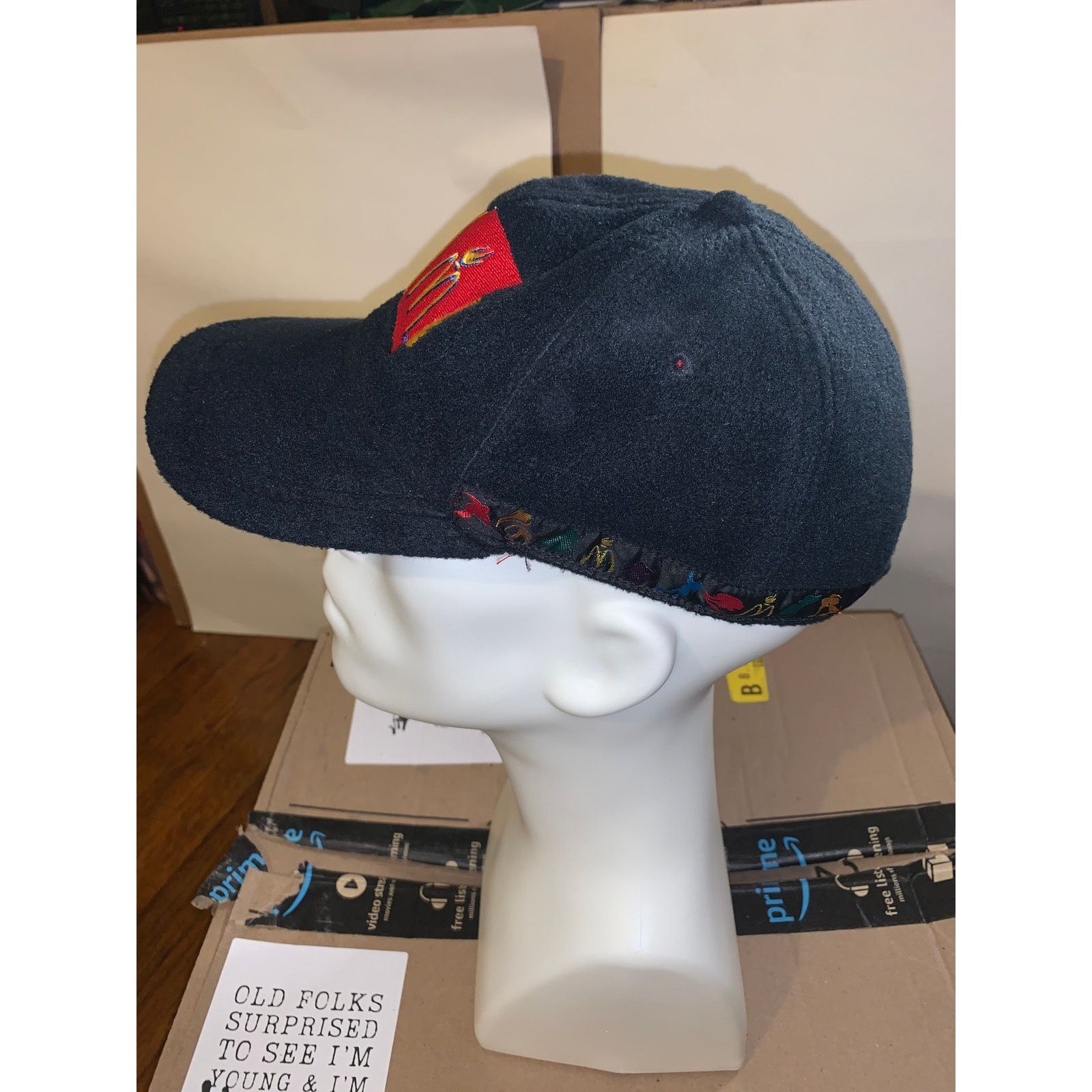 Other × USA Olympics × Vintage McDonalds Nagano 1998 Winter Olympics Fleece Strap Hat Rare Size ONE SIZE - 4 Thumbnail