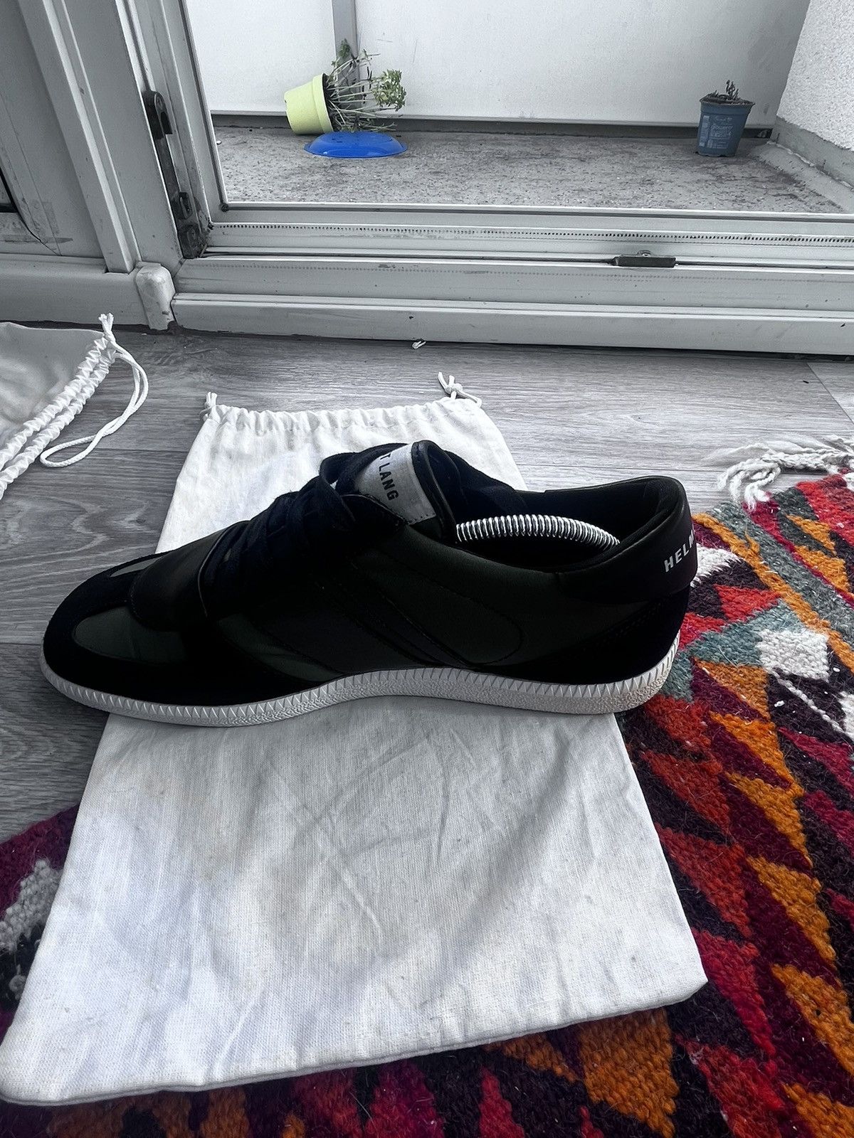 Helmut Lang × Vintage Helmut Lang Low top Leather shoes Size US 8.5 / EU 41-42 - 4 Thumbnail
