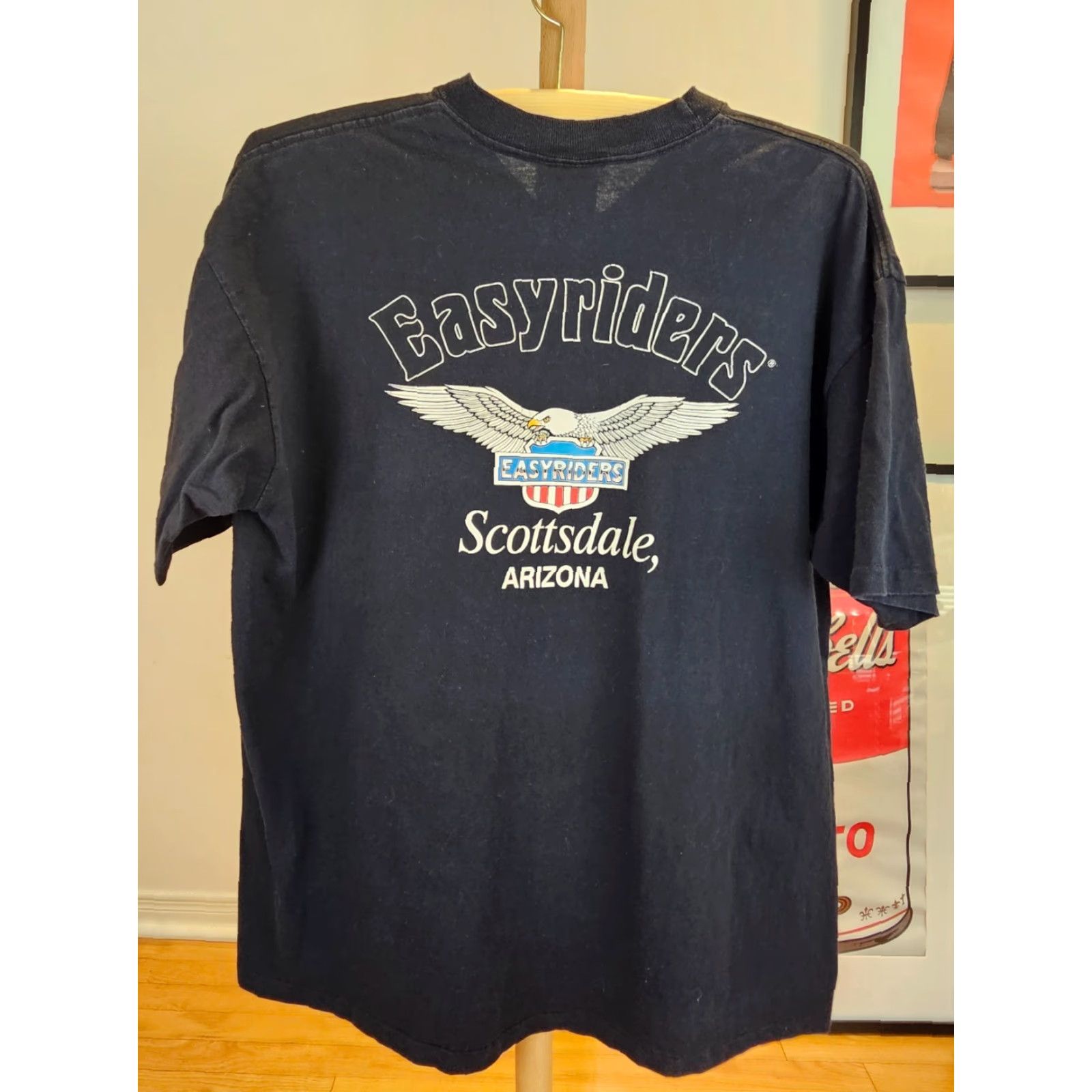 Harley Davidson VINTAGE Harley-Davidson EasyRiders MOTORCYCLE BLACK COTTON T-SHIRT SZ XLARGE Men Shirt Short Sleeve Logo 89' Size US XL / EU 56 / 4 - 7 Thumbnail
