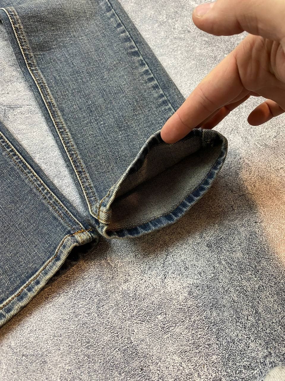 Eleventy ELEVENTY Platinum 5 pocket blue jeans with mends - Size 33 Size US 28 / EU 44 - 5 Thumbnail