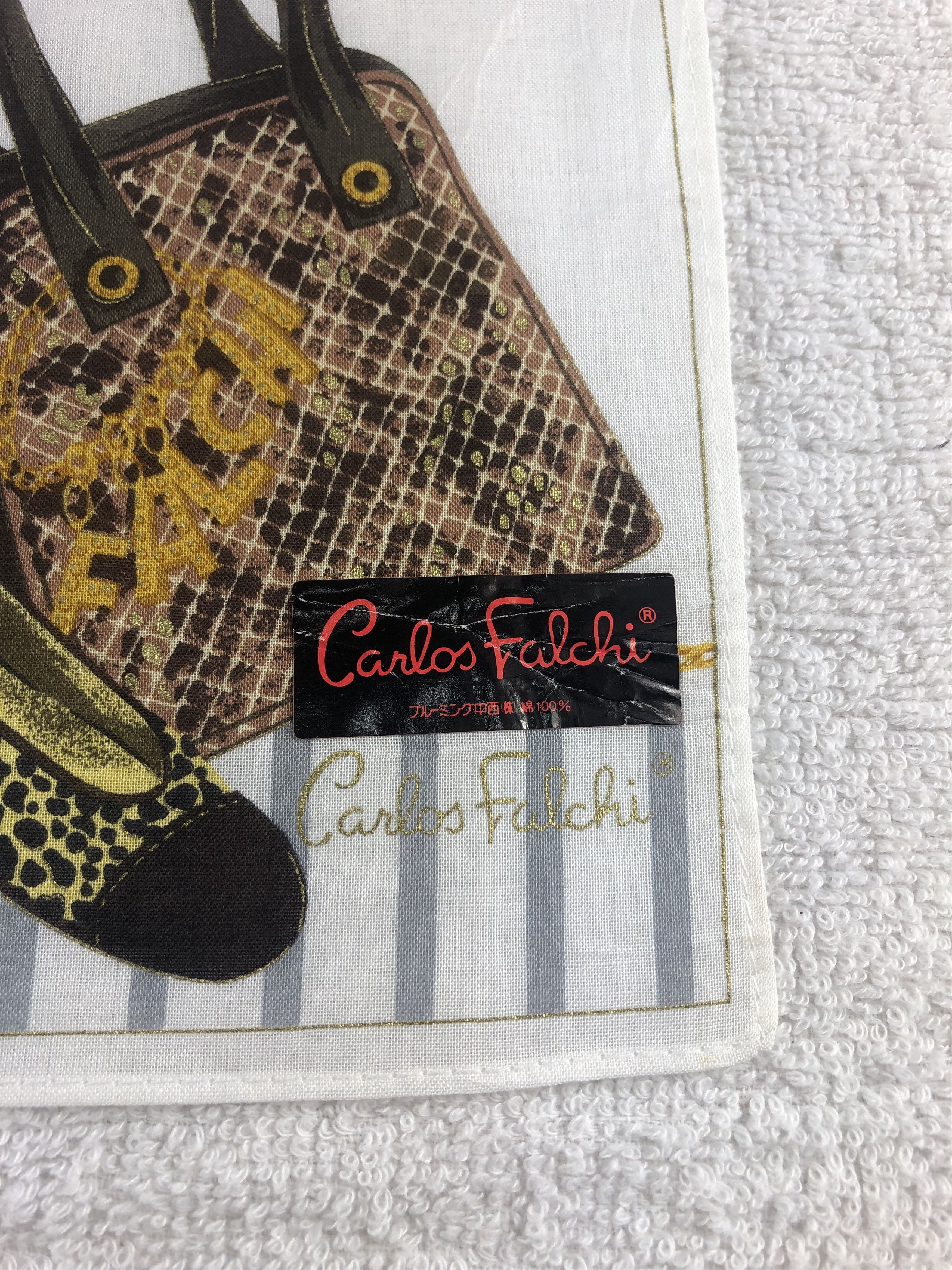 Vintage Carlos Falchi Handkerchief / Bandana / Neckerchief Size ONE SIZE - 5 Thumbnail