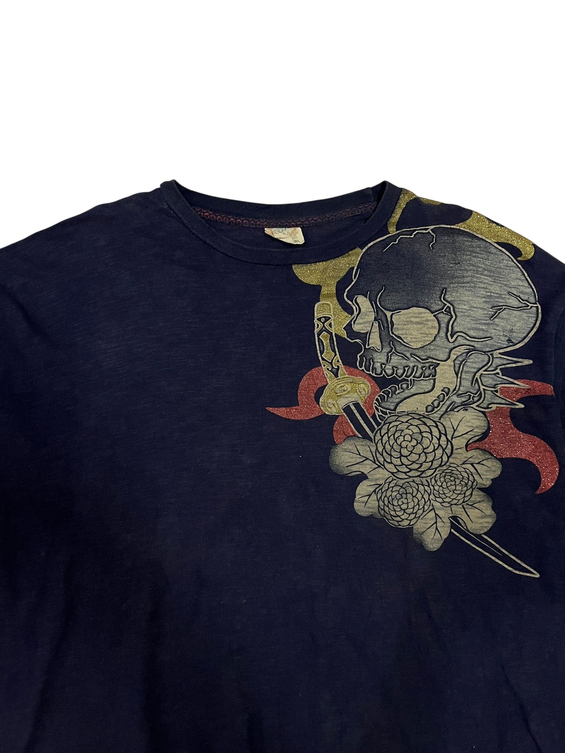 Japanese Brand 🔥Rare🔥Strange Heaven Skeleton vs Dragon AOP Size US XXL / EU 58 / 5 - 3 Thumbnail
