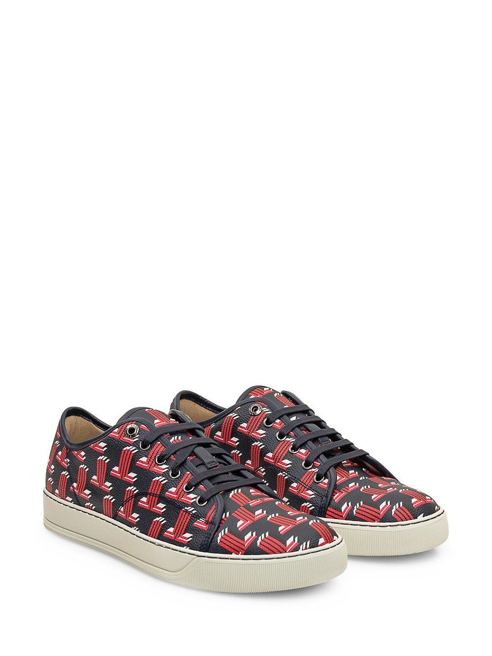 Lanvin o1y0125 Low-Top Sneakers in Midnight Blue/Red Size US 8 / EU 41 - 4 Thumbnail