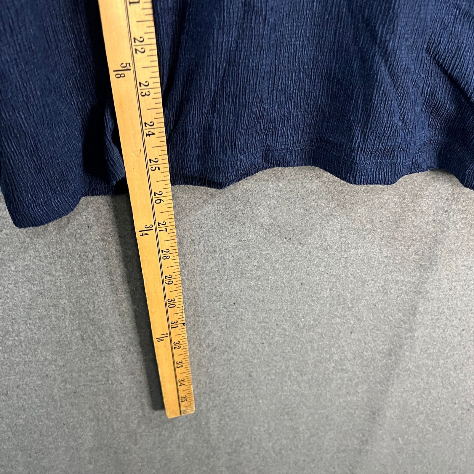 Other Cuddl Duds Crepe Knit V-neck Top Oxford Navy, X-Large Size XL / US 12-14 / IT 48-50 - 4 Thumbnail