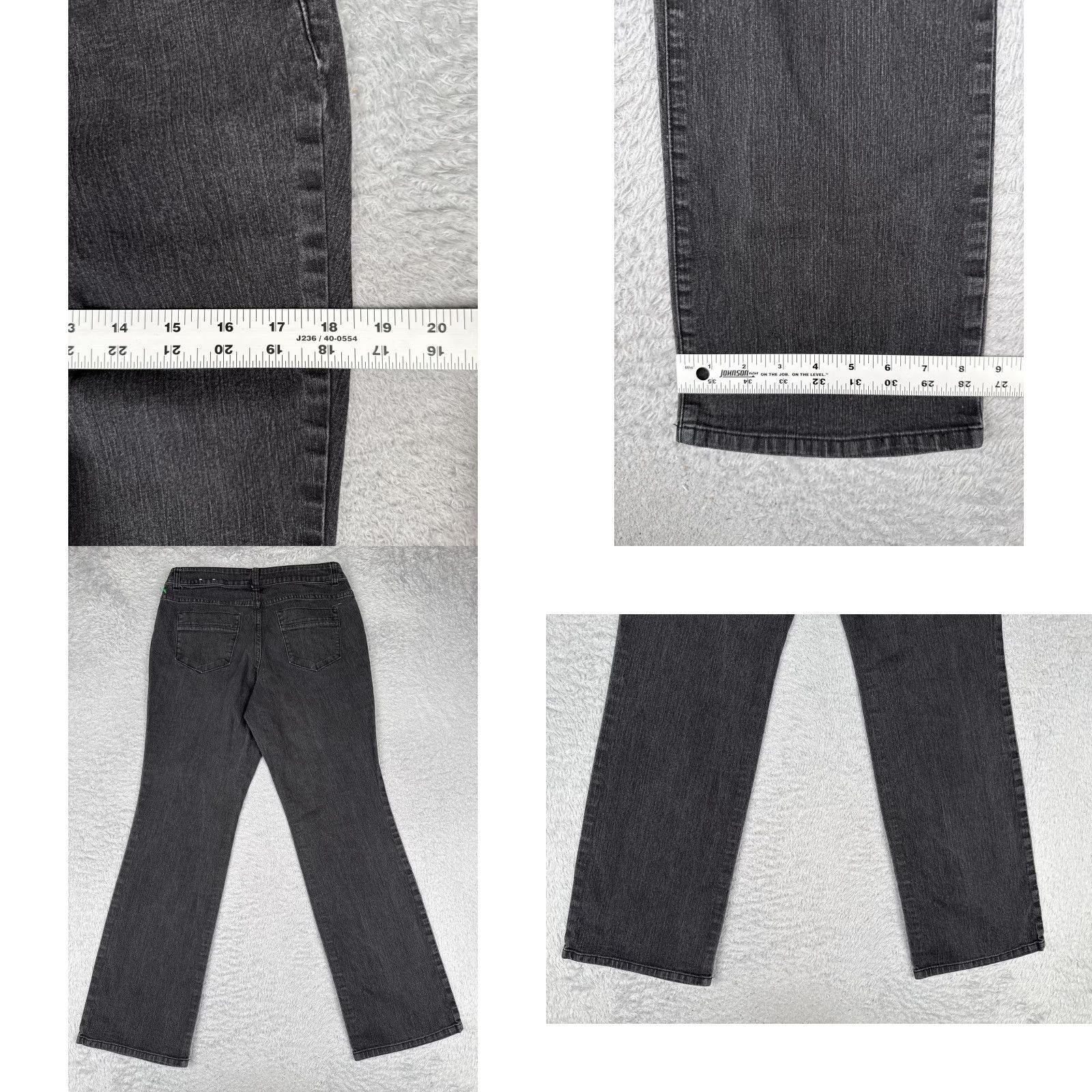 Vintage Christopher & Banks Jeans Womens 6 Mid Rise Straight Charcoal Wash Denim 30x30 Size 28" / US 6 / IT 42 - 9 Thumbnail
