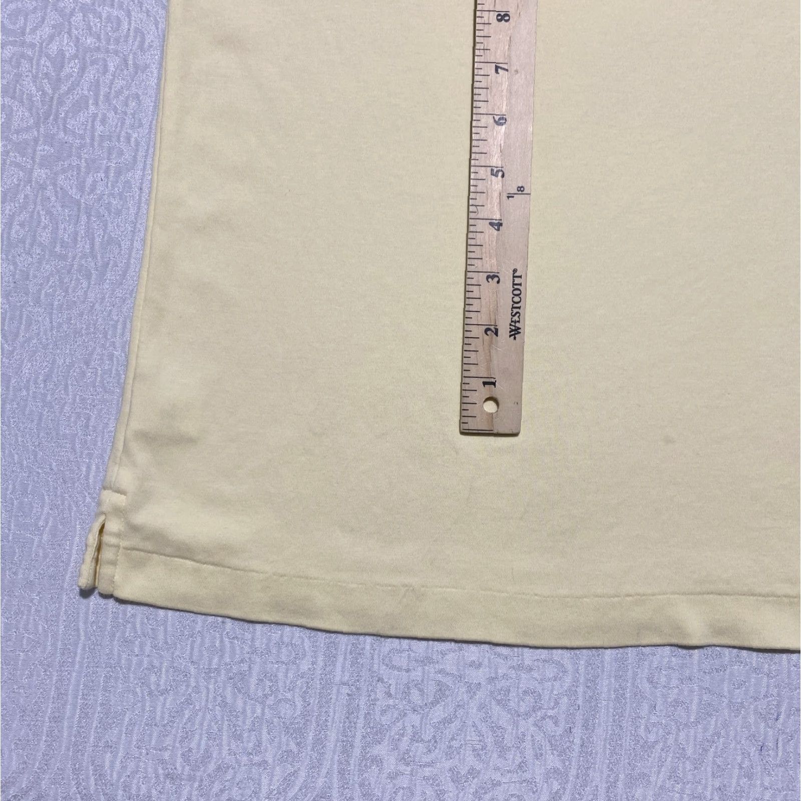 Calvin Klein Calvin Klein Polo Shirt Mens L Short Sleeve Yellow Solid 100% Cotton Golf Tennis Casual Classic Size US L / EU 52-54 / 3 - 3 Thumbnail