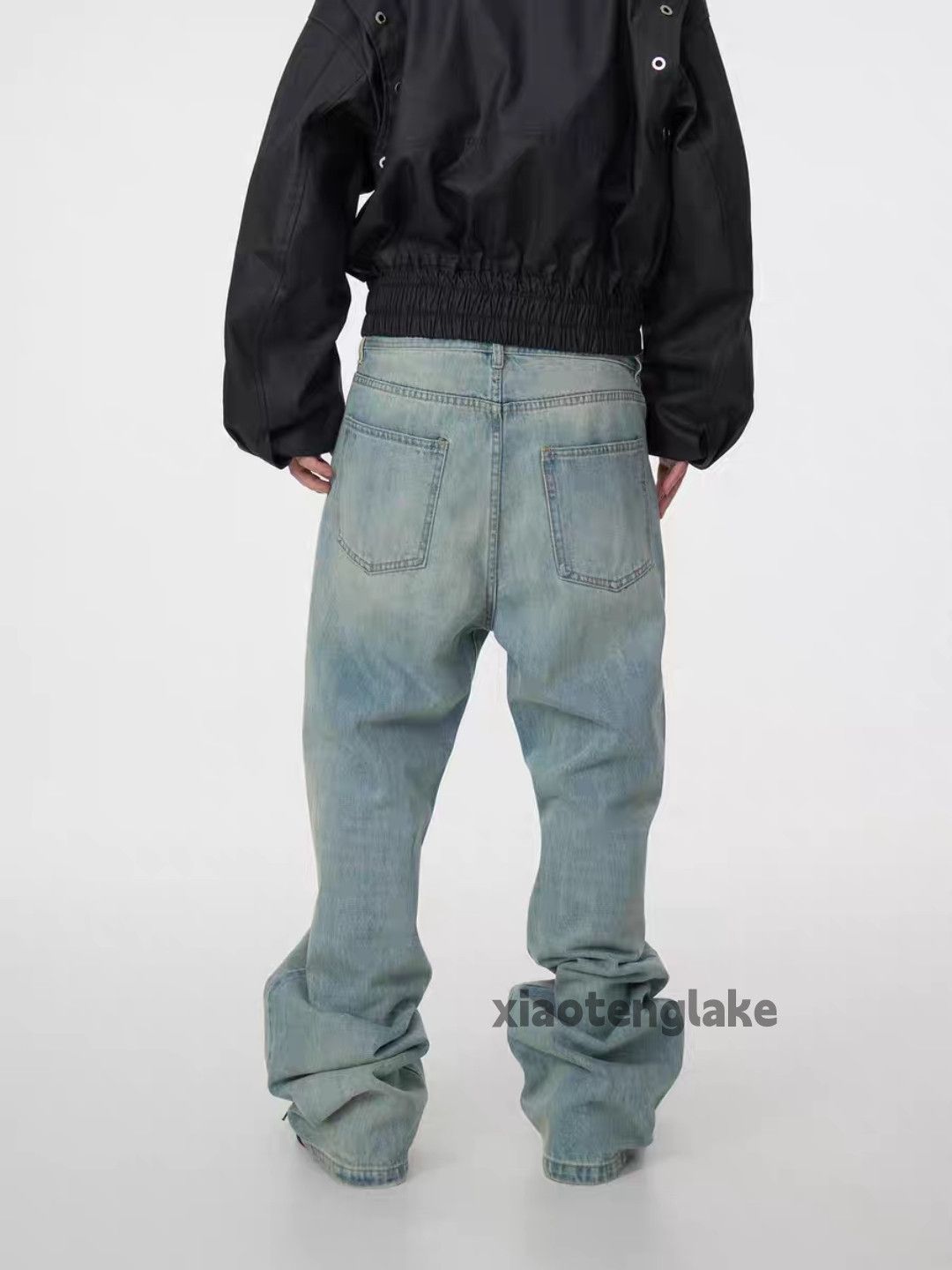 Jean × Vintage Unisex washed faded cleanfit yuppie hiphop jeans Size US 34 / EU 50 - 1 Thumbnail