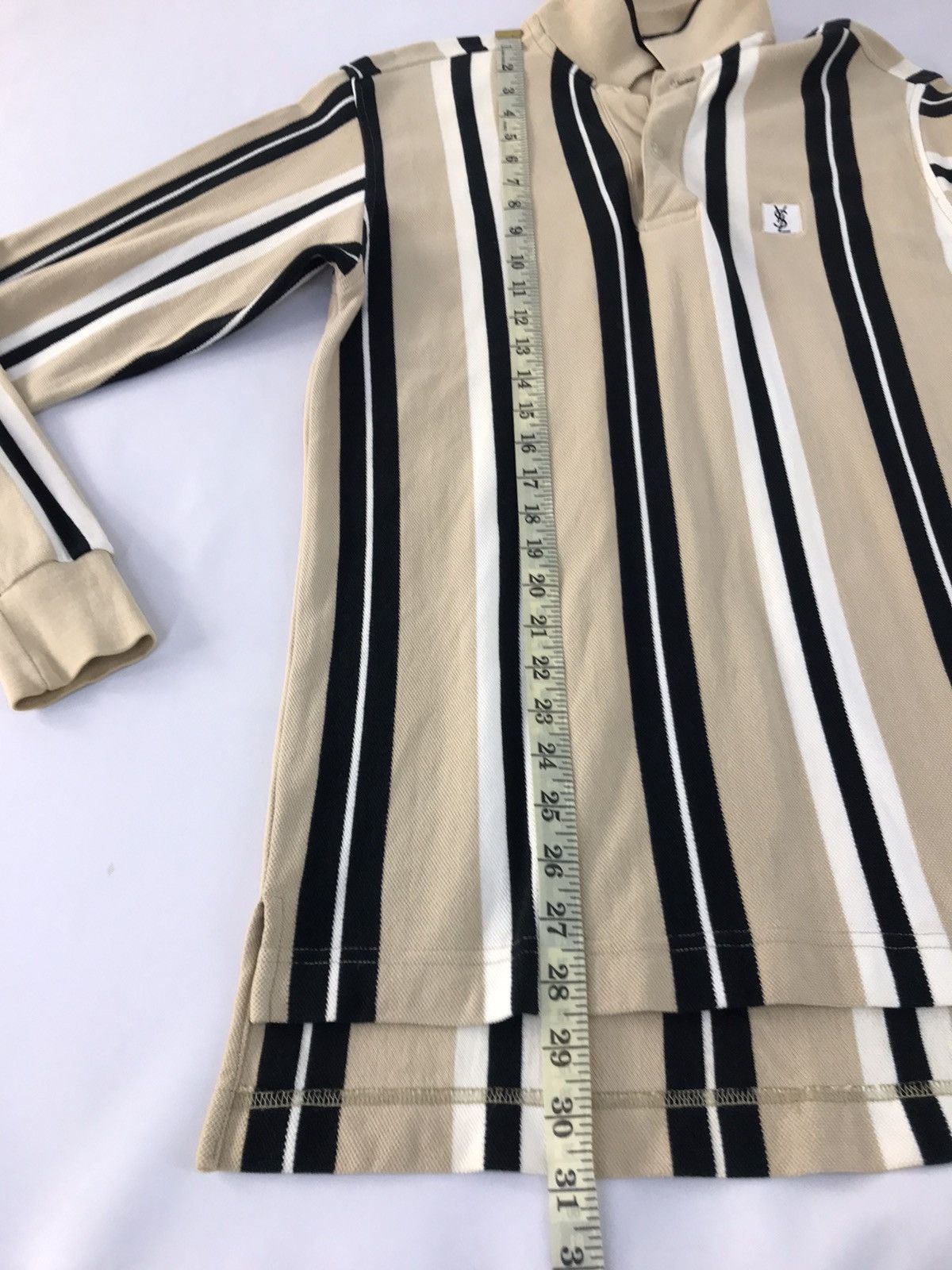 Designer × Yves Saint Laurent Vintage YvesSaintlaurent Pour Homme Design Striped Style Size US M / EU 48-50 / 2 - 10 Thumbnail