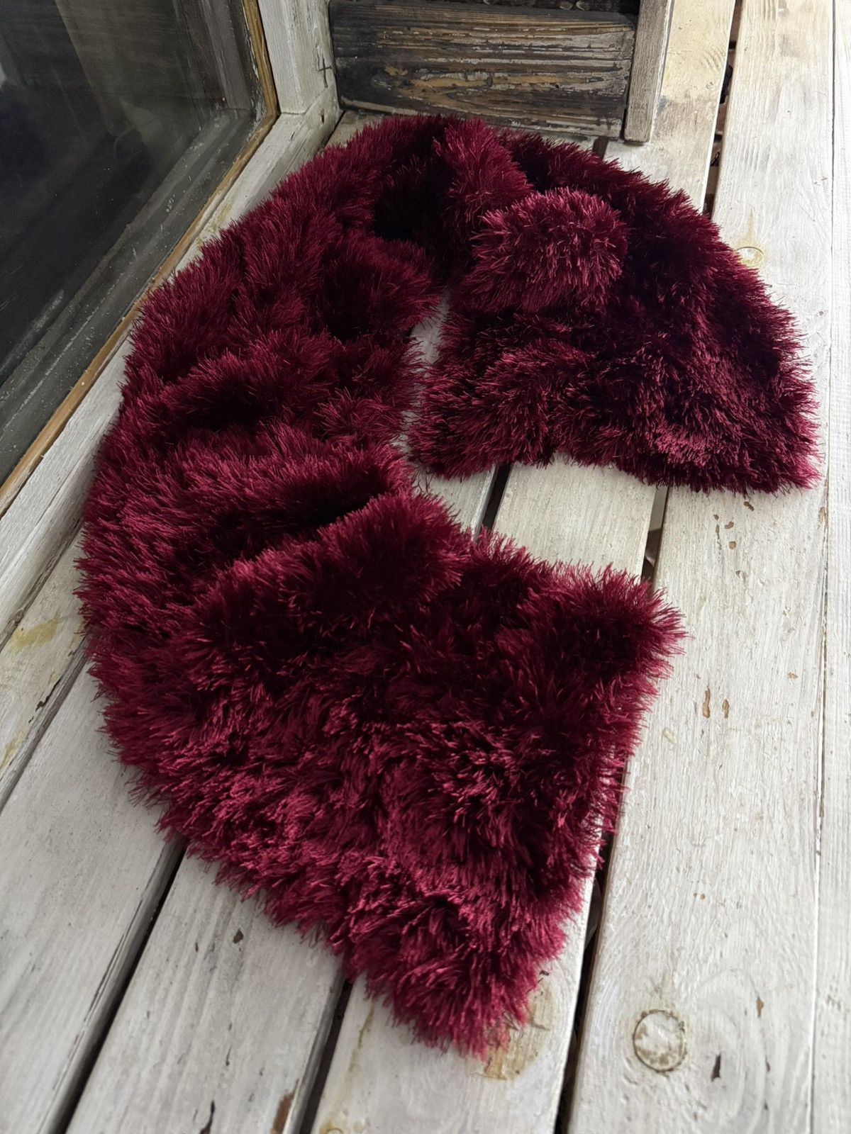 Japanese Brand × Vintage Avant Garde japanese fuzzy mohair Opium scarf vintage y2k Size ONE SIZE - 1 Thumbnail