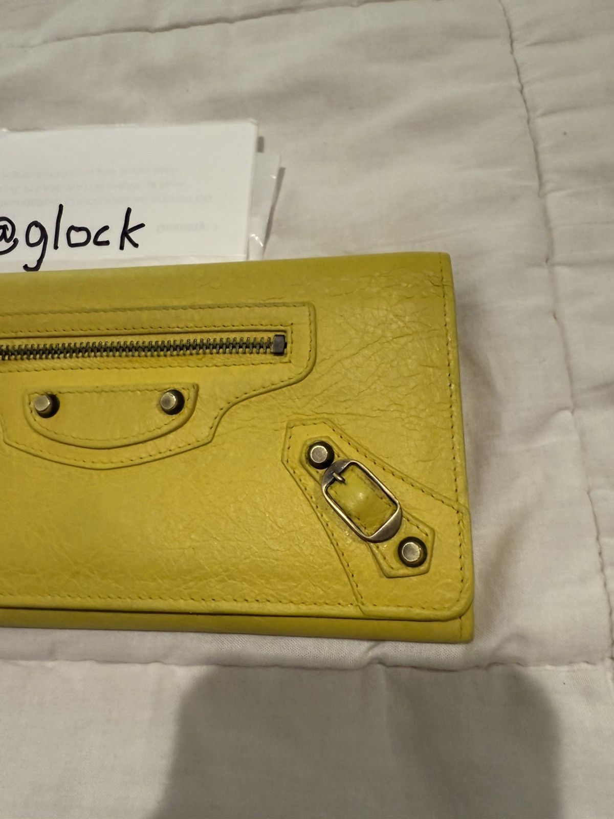 Balenciaga Balenciaga Le City Money Long Wallet Yellow Size ONE SIZE - 4 Thumbnail