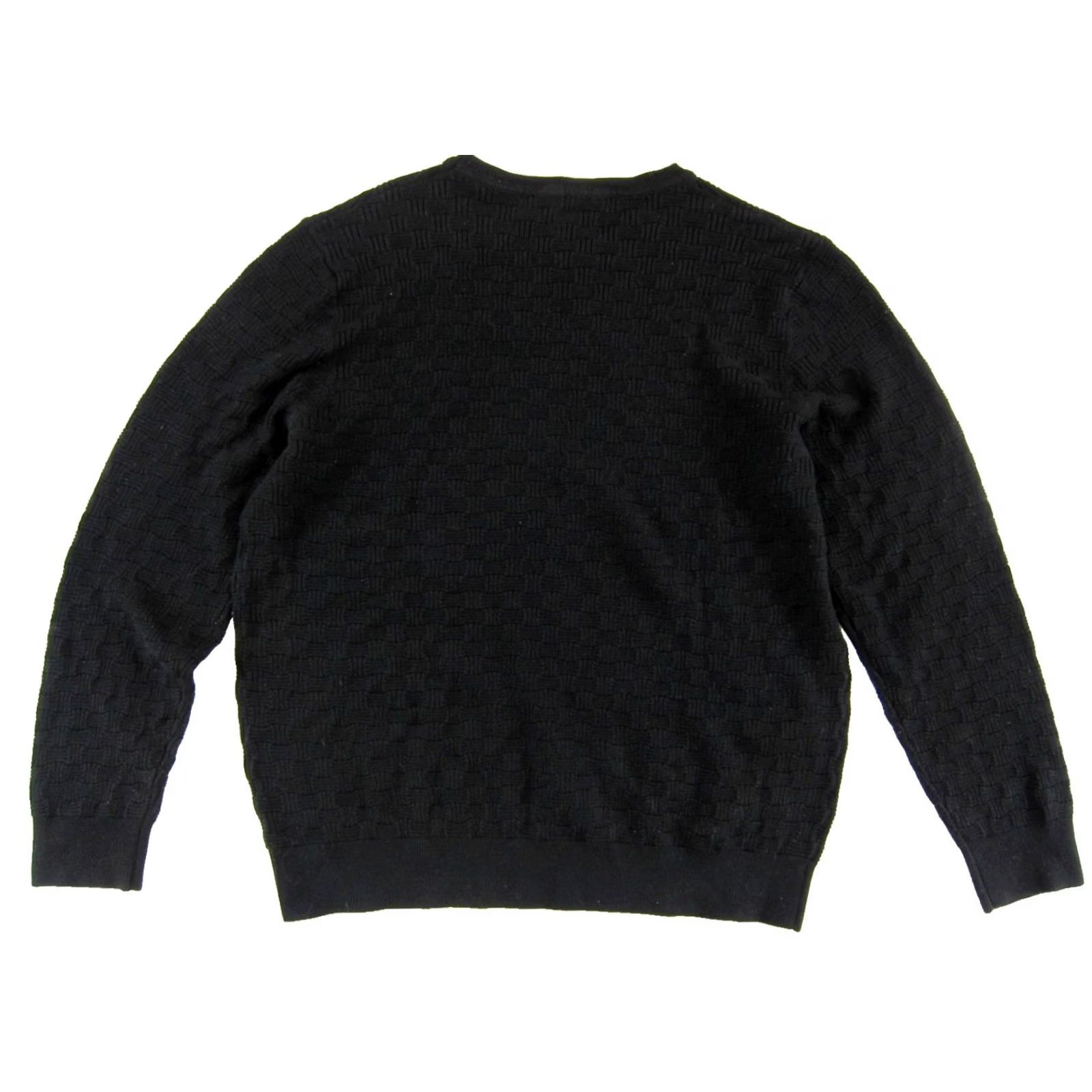 Karl Lagerfeld KARL LAGERFELD Paris Black Knit Herringbone Pullover Sweater Woman XL Size XL / US 12-14 / IT 48-50 - 2 Thumbnail