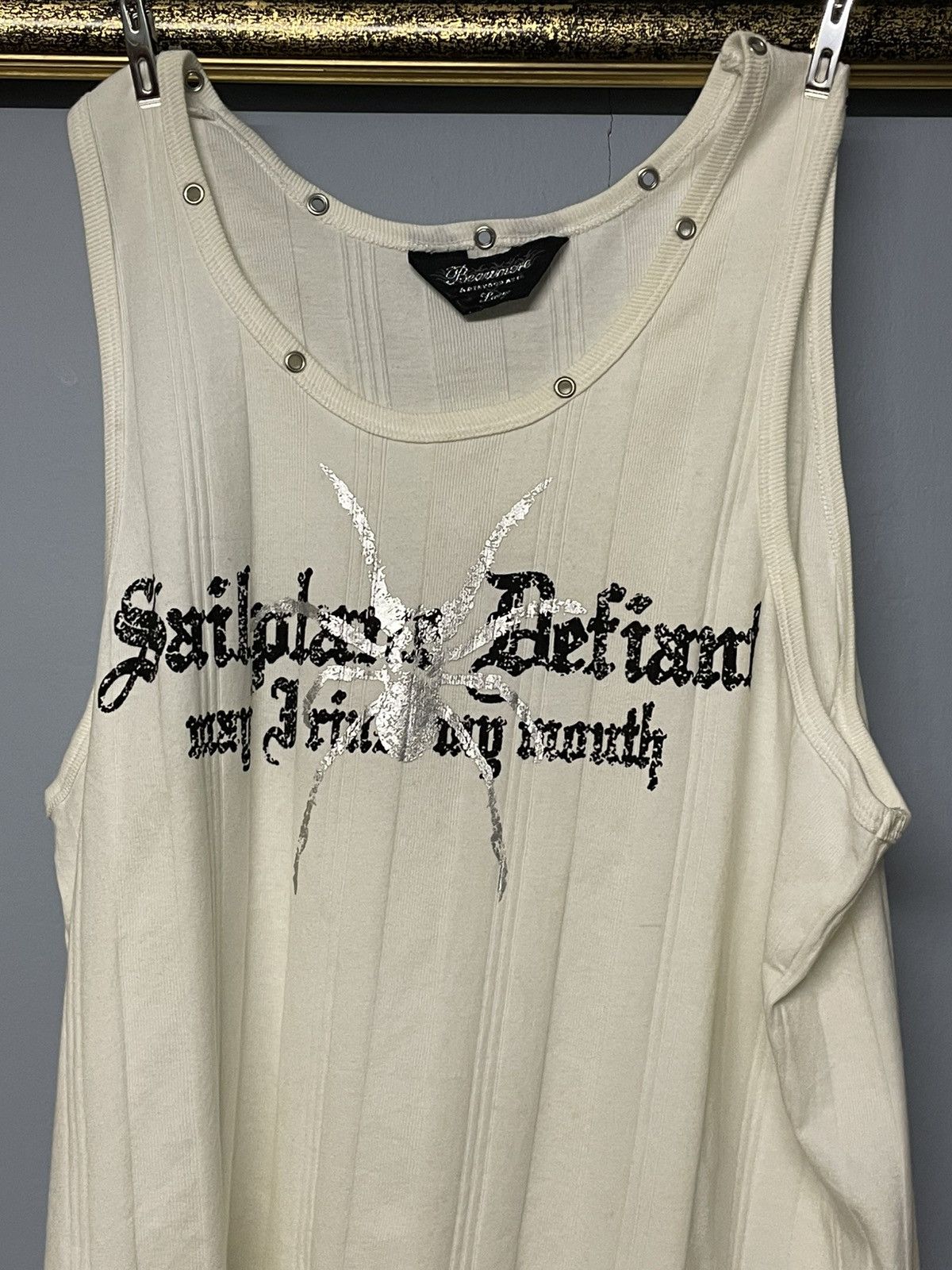 Designer × Japanese Brand × Vintage Vintage 1990s Japan Designer Beaumere Spider Punk Tshirt Size US M / EU 48-50 / 2 - 3 Thumbnail