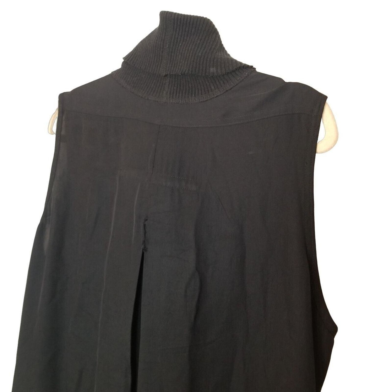 James Perse James Perse Womens Black Ribbed Turtleneck Sweater Dress 4 Size S / US 4 / IT 40 - 9 Thumbnail